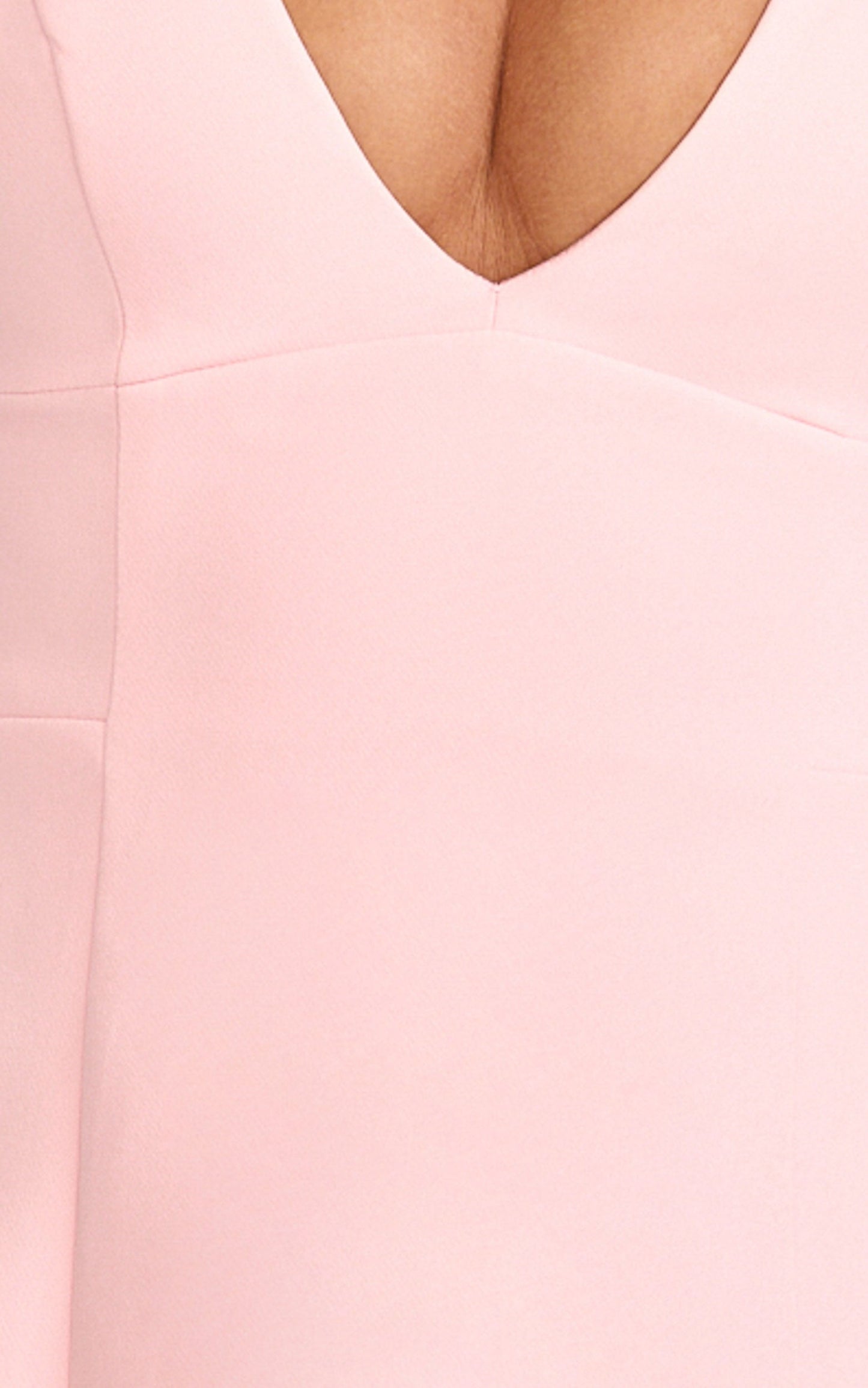 Karissa Mini Dress - V Neck Fit And Flare Dress in Pink