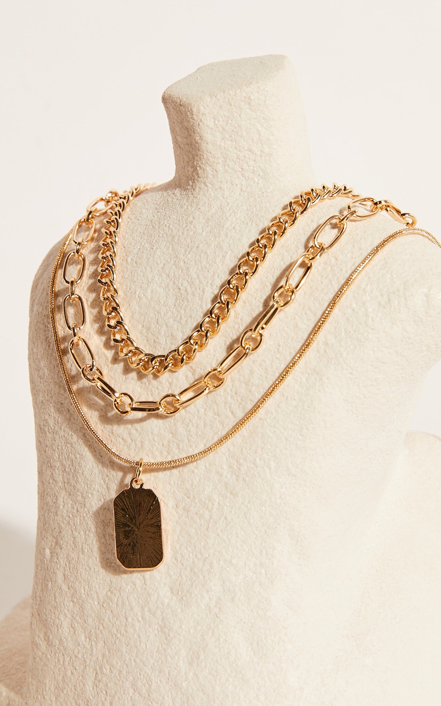 Kayney Multipack Necklace in Gold