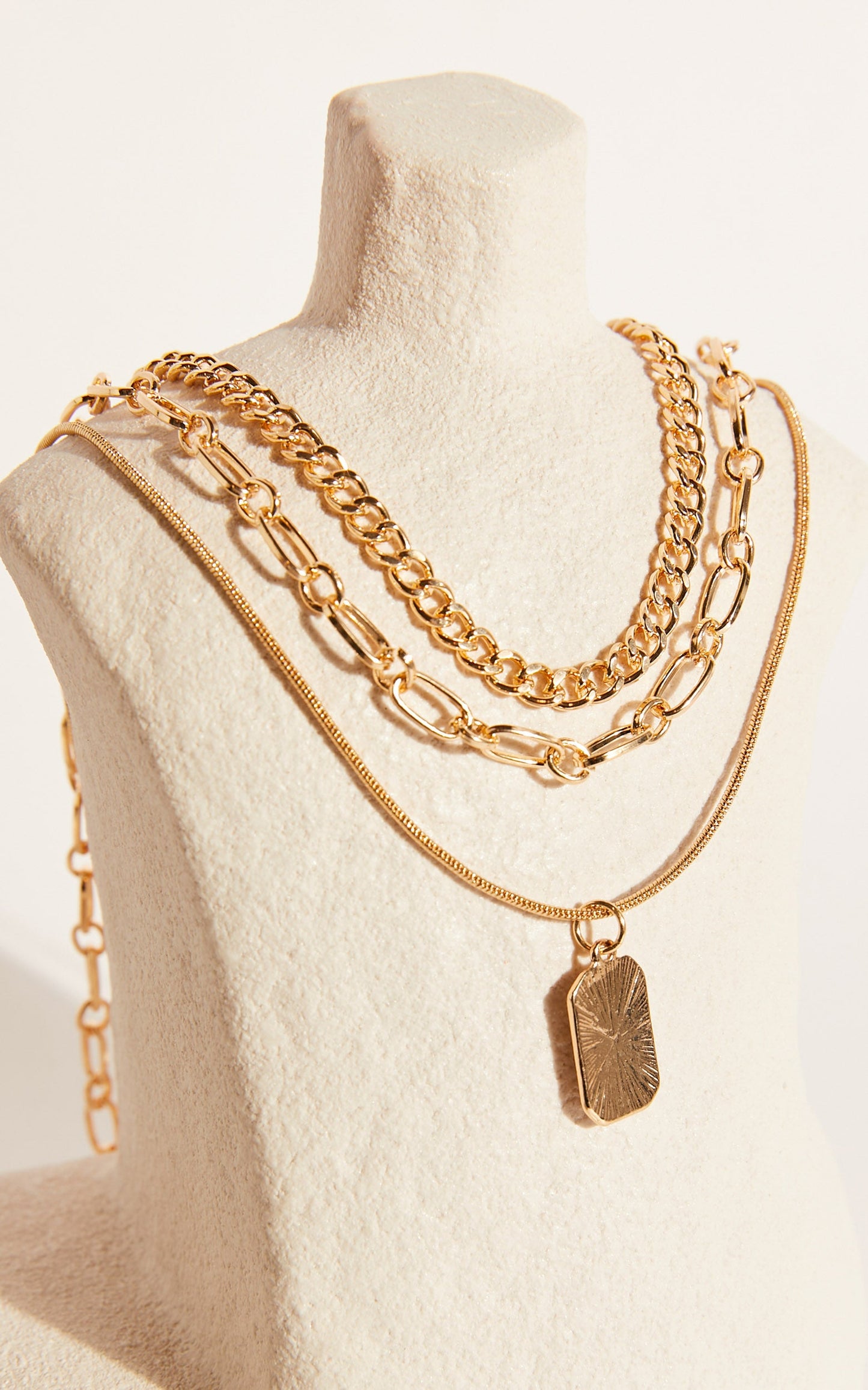 Kayney Multipack Necklace in Gold