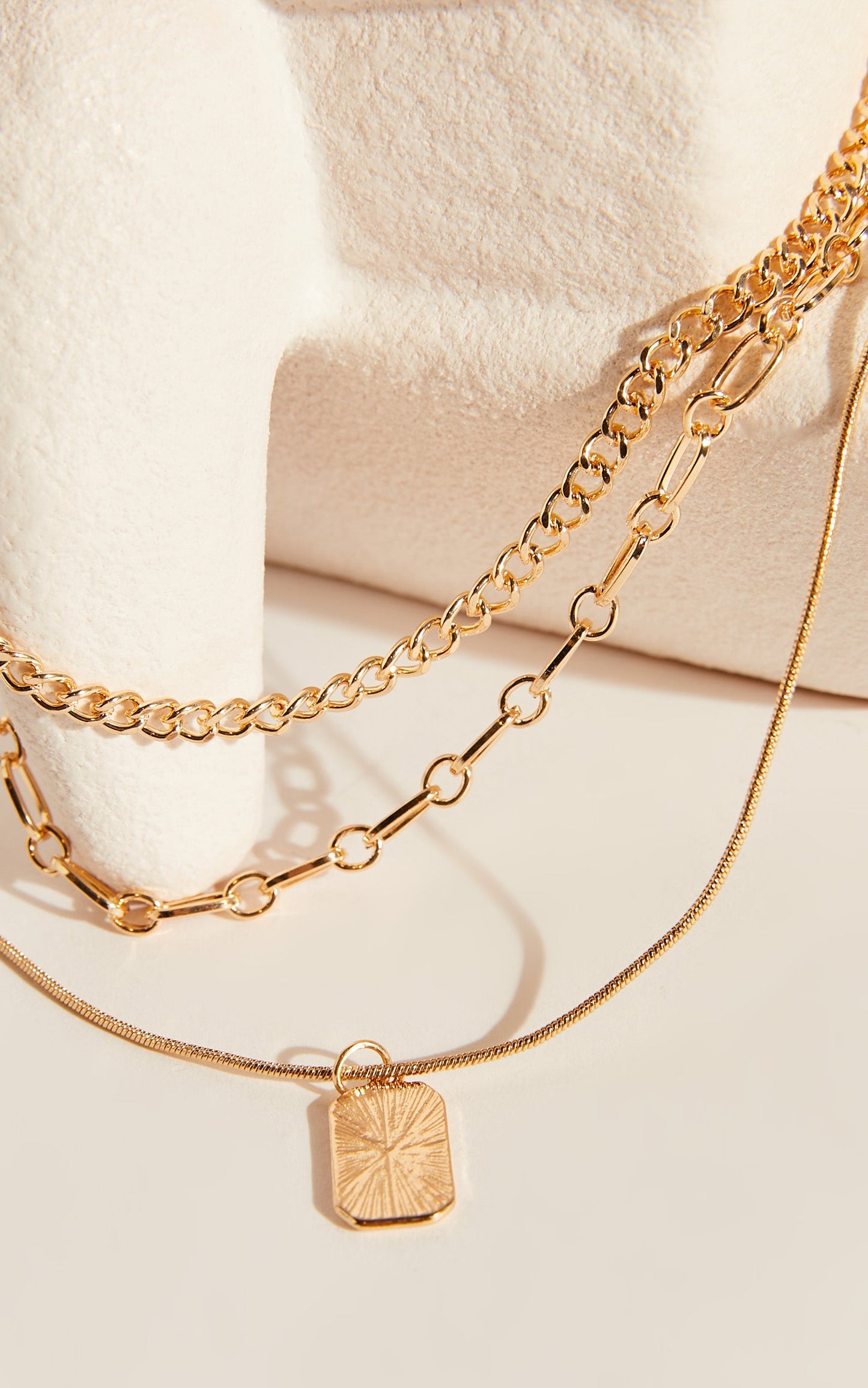 Kayney Multipack Necklace in Gold