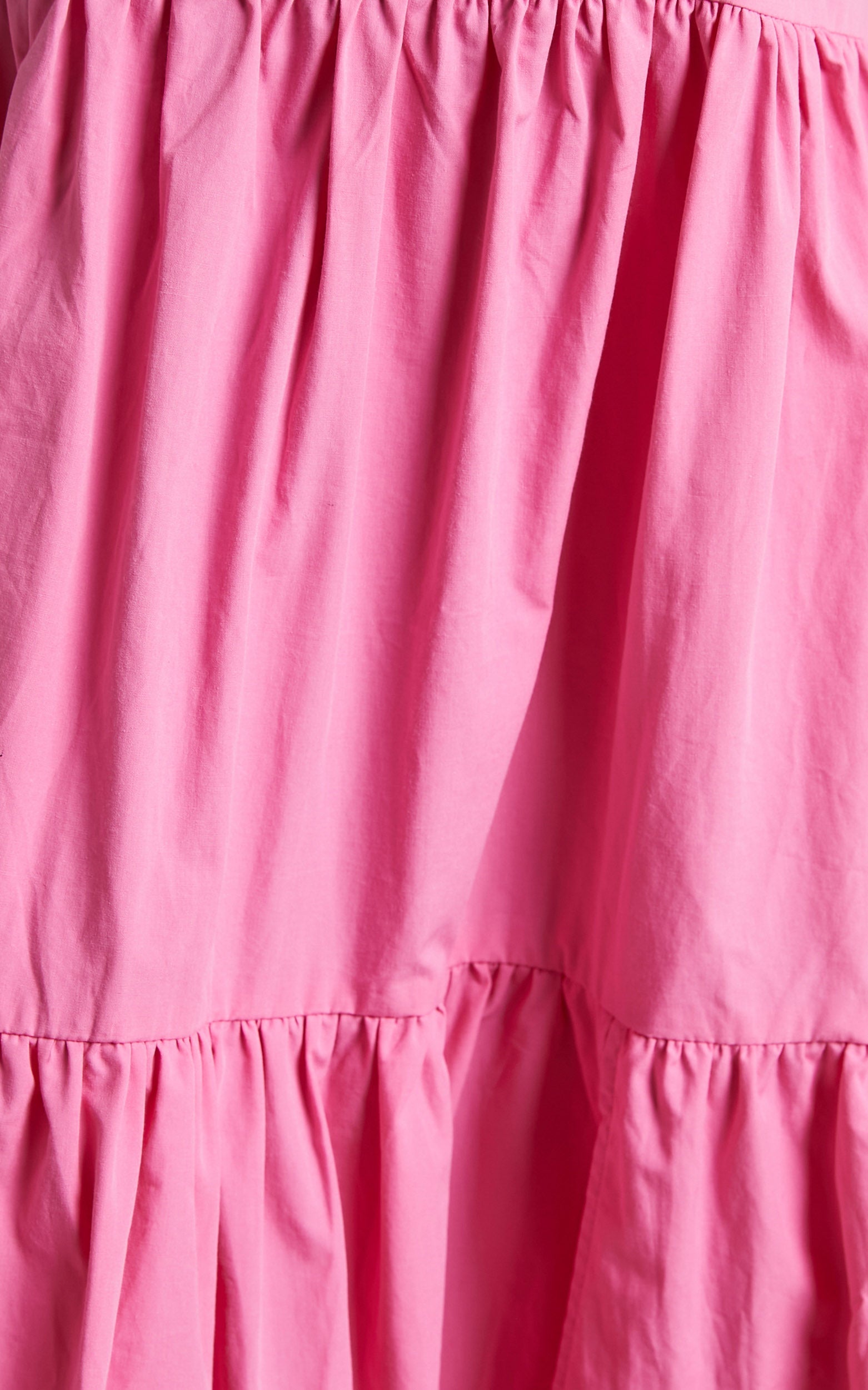 Keiko Mini Dress - Tie STrap Tiered Dress in Pink