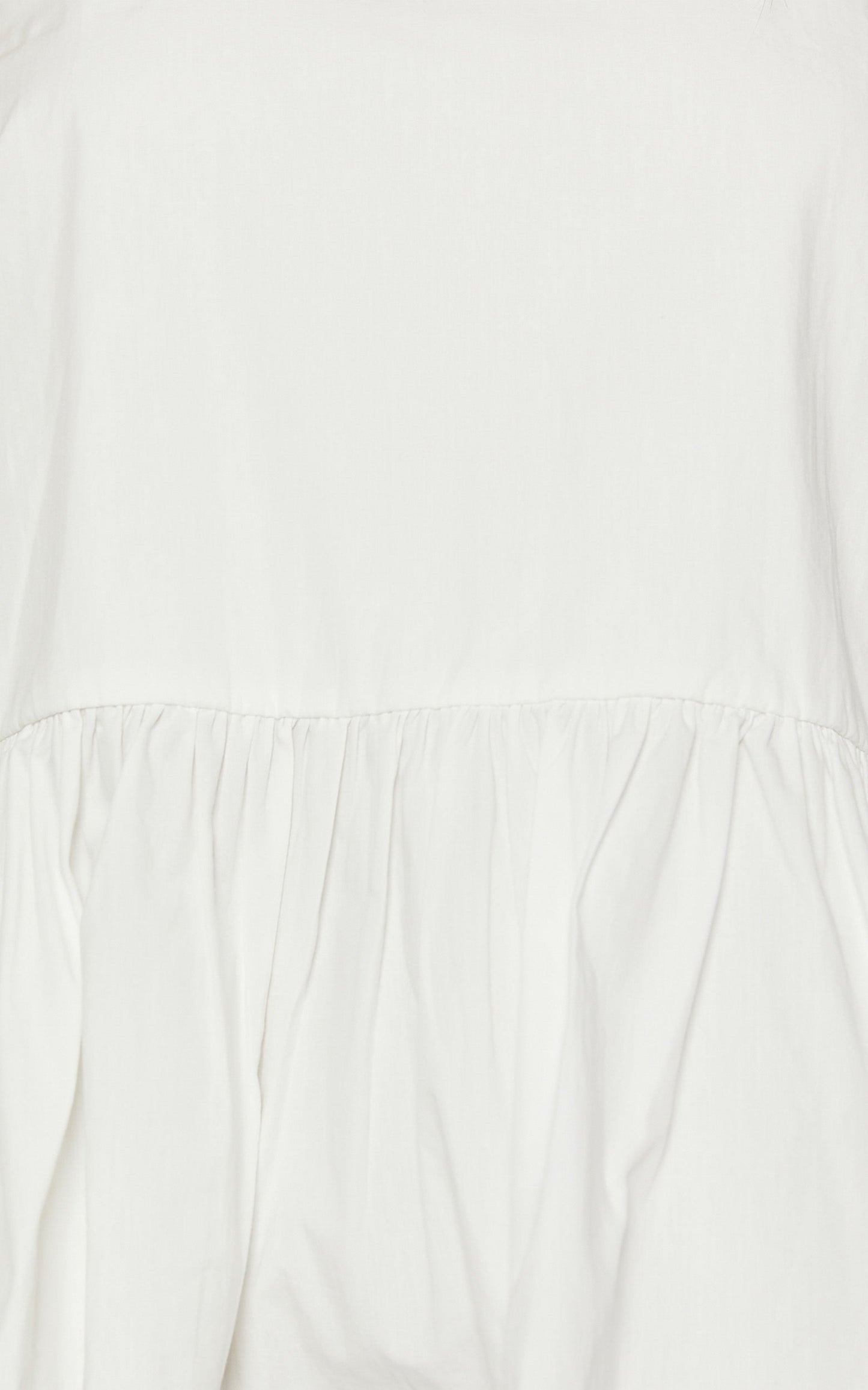 Keira Top - High Neck Frill Hem Top in Ivory