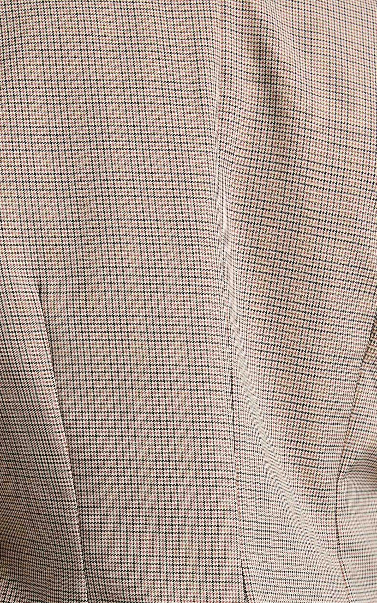 Khizza Blazer - Tailored Blazer in Brown and Pink Check