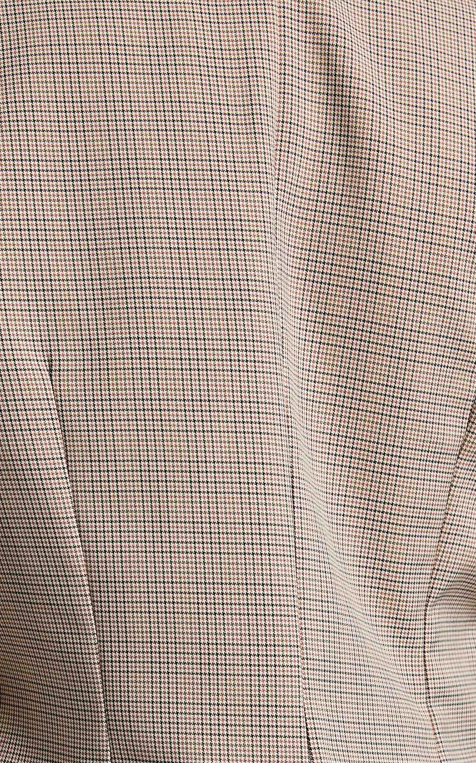 Khizza Blazer - Tailored Blazer in Brown and Pink Check