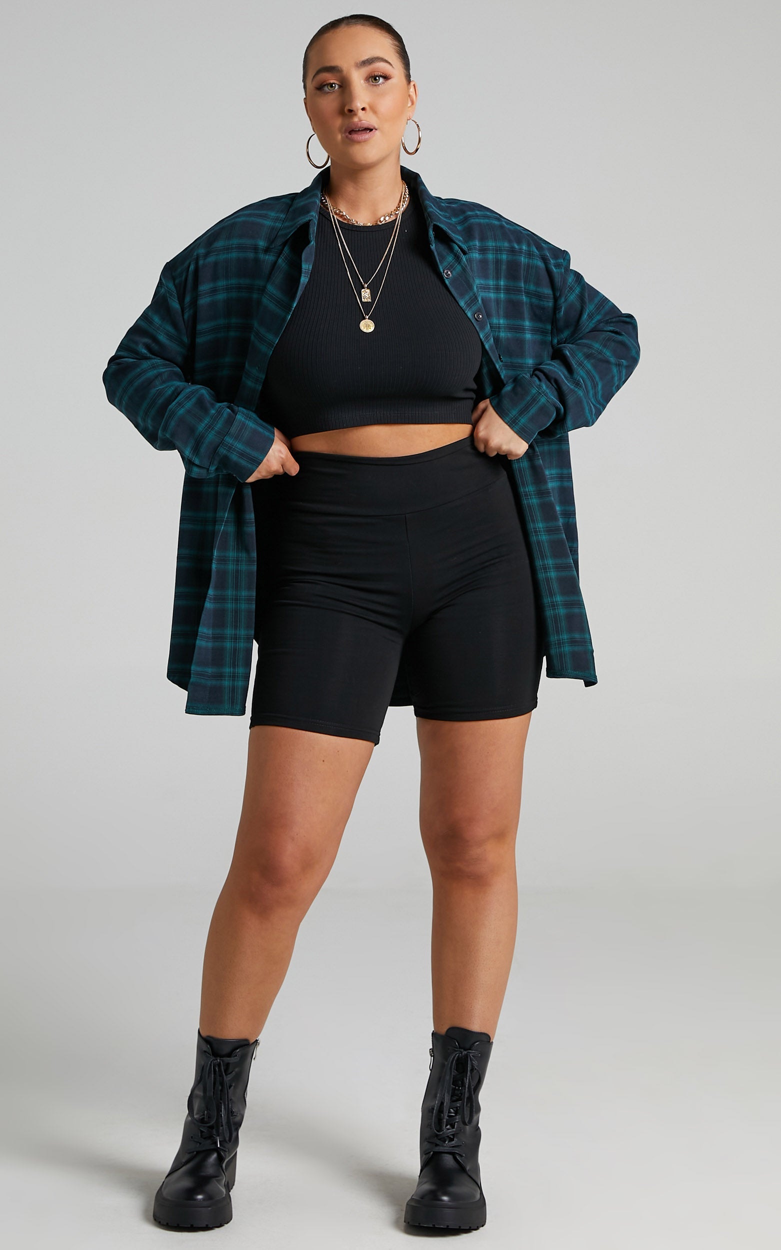 Khleo Shirt in Emerald Check