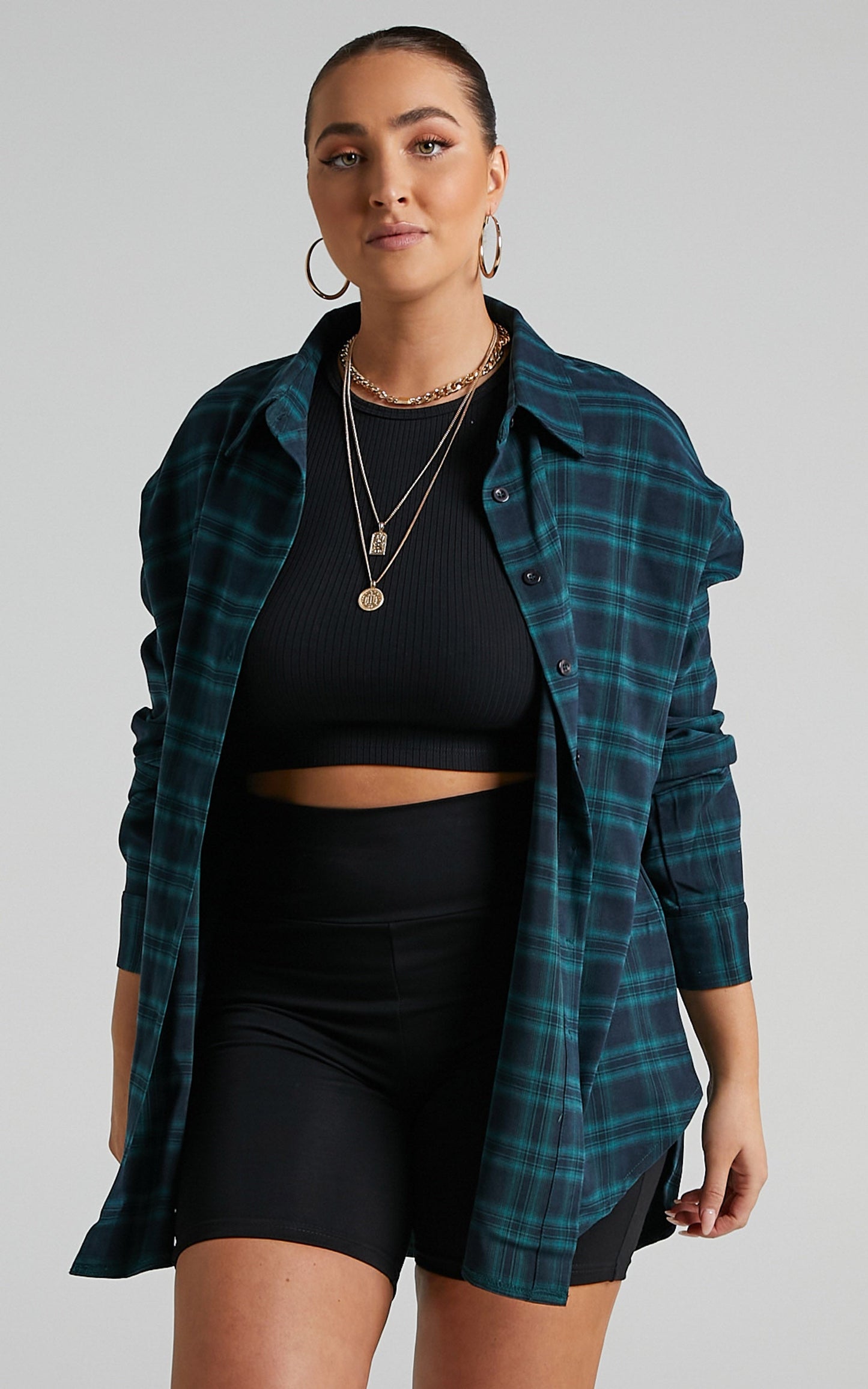 Khleo Shirt in Emerald Check