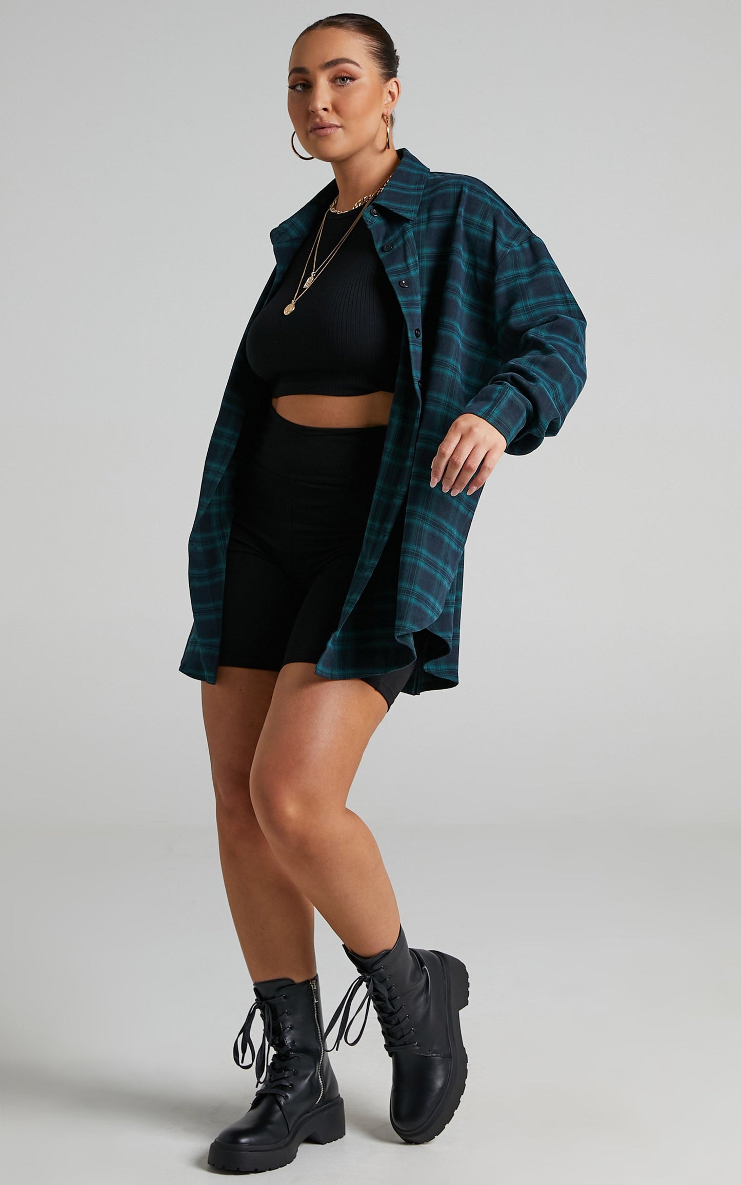Khleo Shirt in Emerald Check