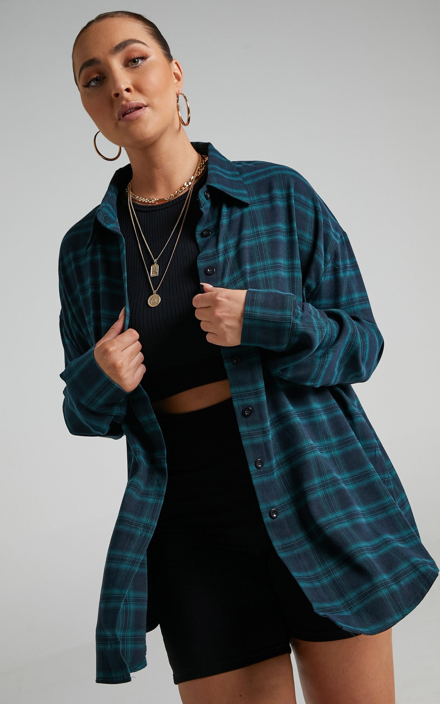 Khleo Shirt in Emerald Check
