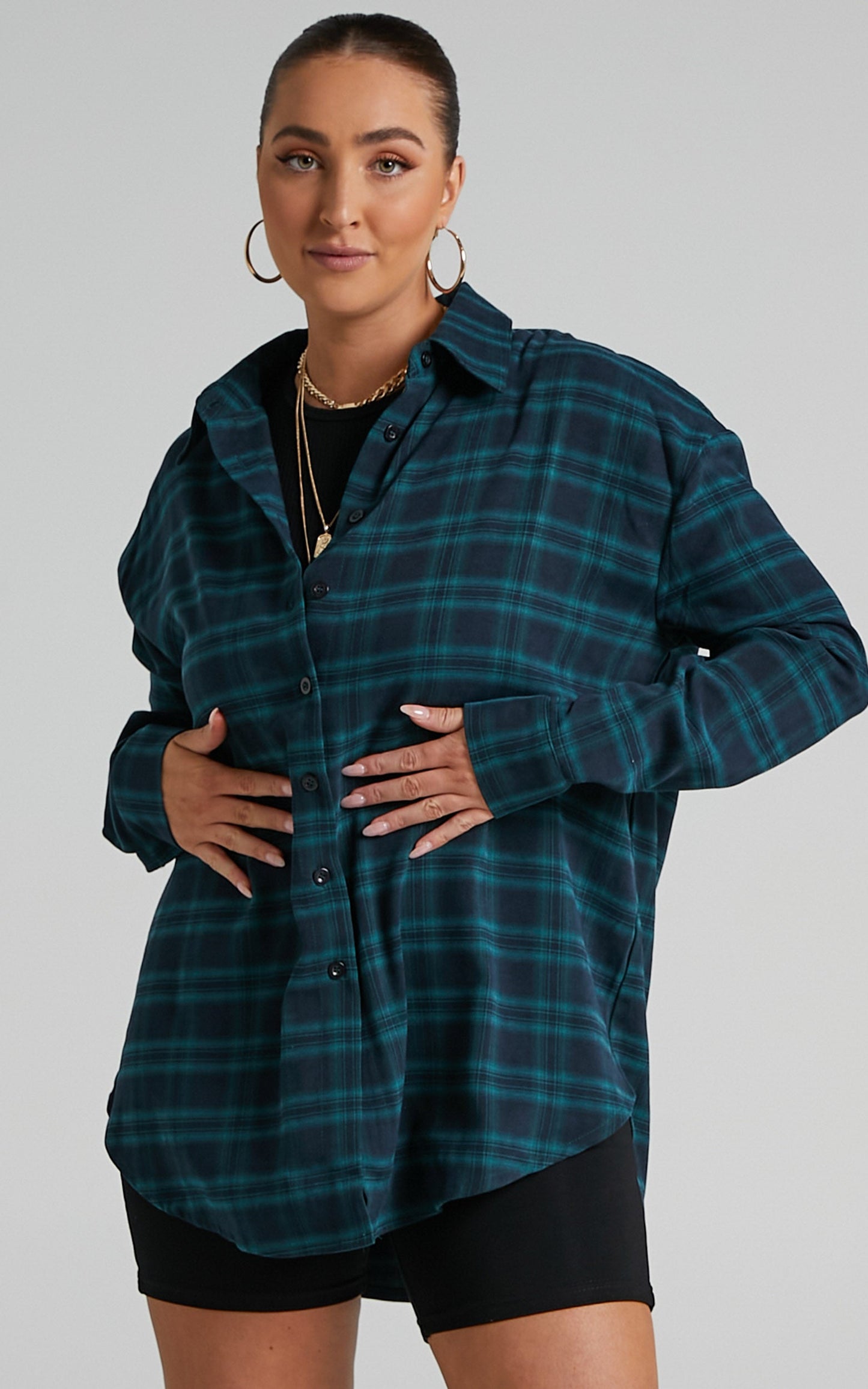 Khleo Shirt in Emerald Check