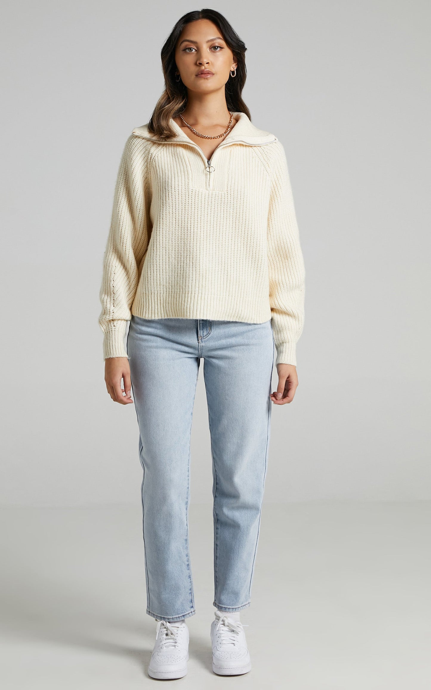 Kodie Knit Jumper in Cream