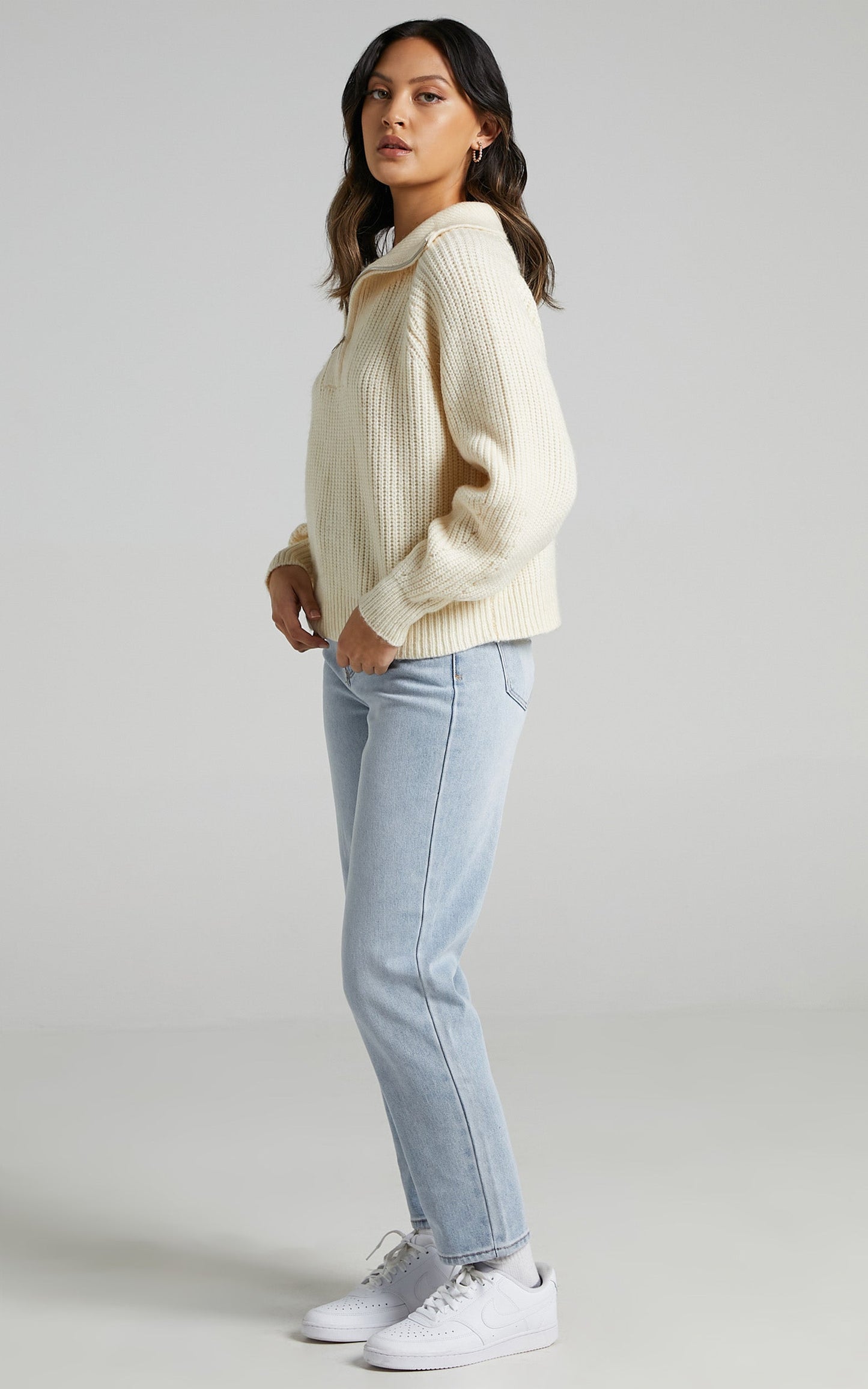 Kodie Knit Jumper in Cream