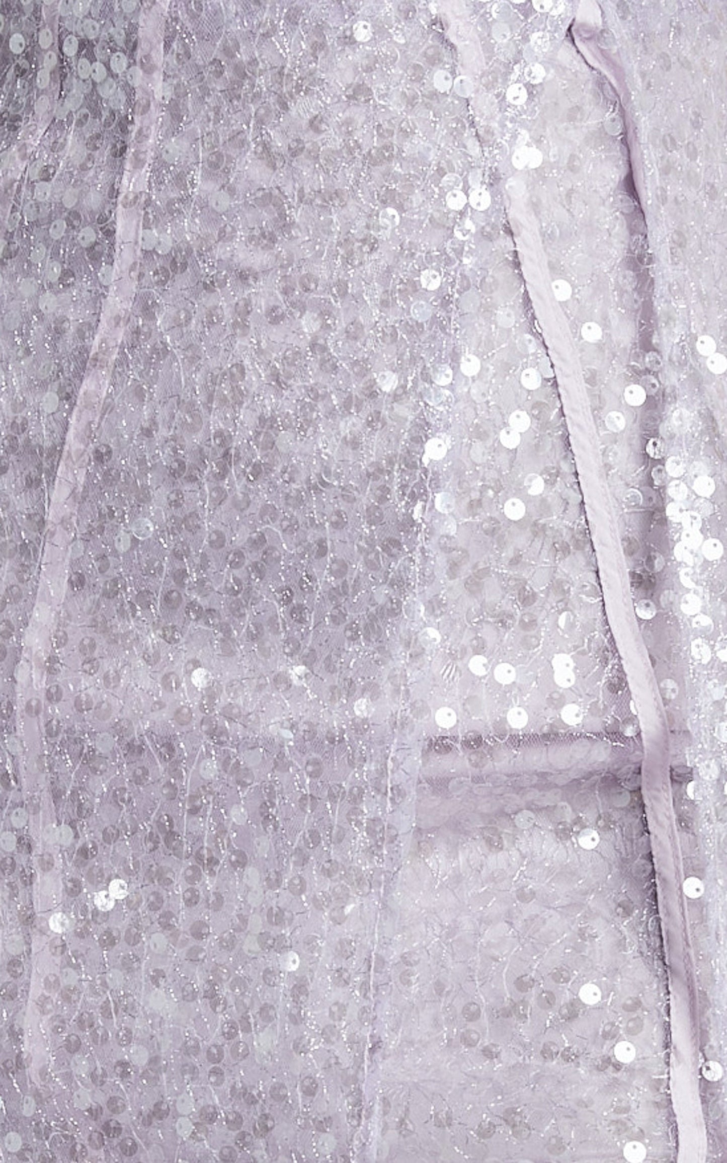 Kristie Maxi Dress - Strapless Glitter Sequin Maxi Gown in Lilac