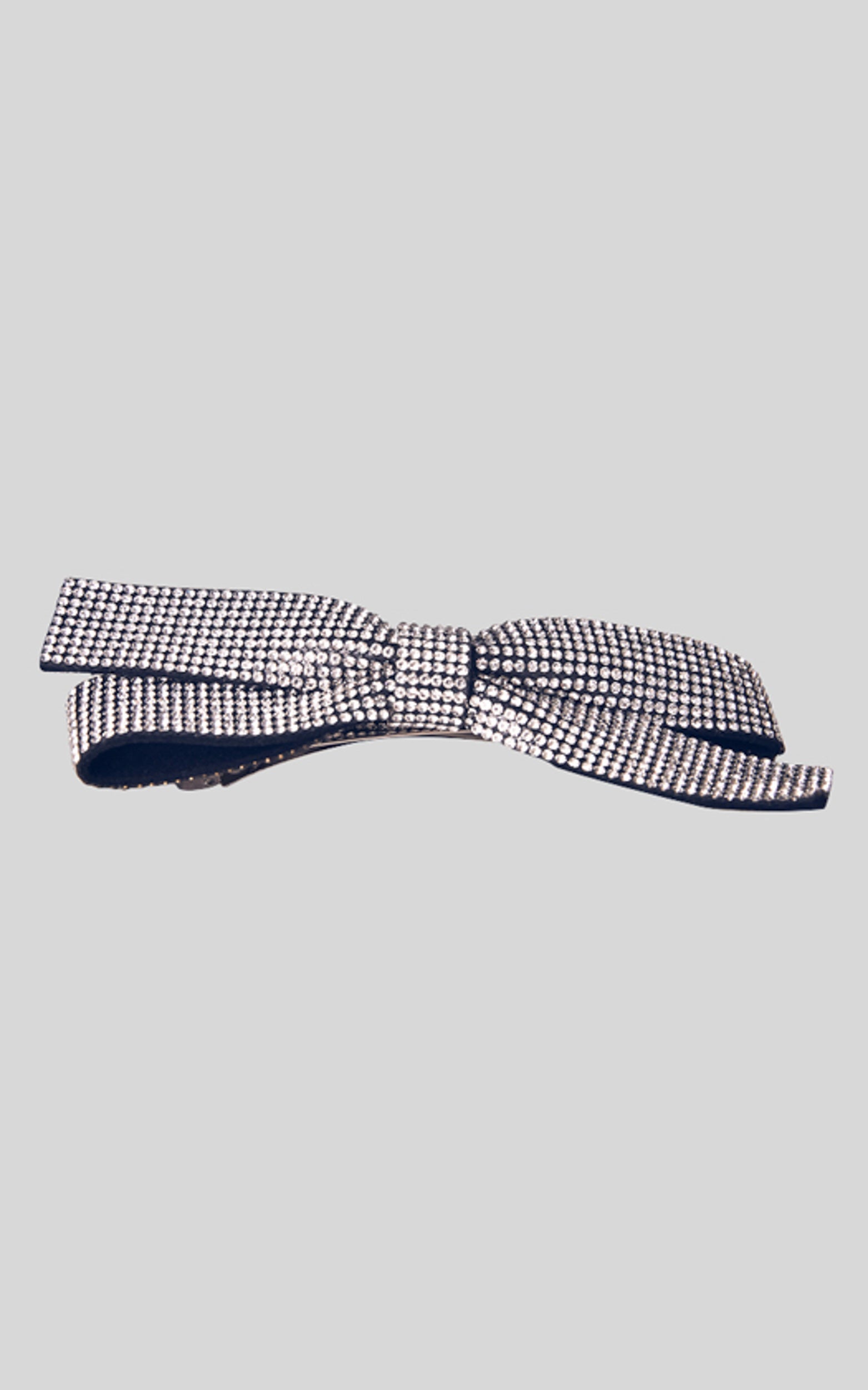 Billini x Natalie Anne - Lauren Bow Hair Clip in Black-SILVER