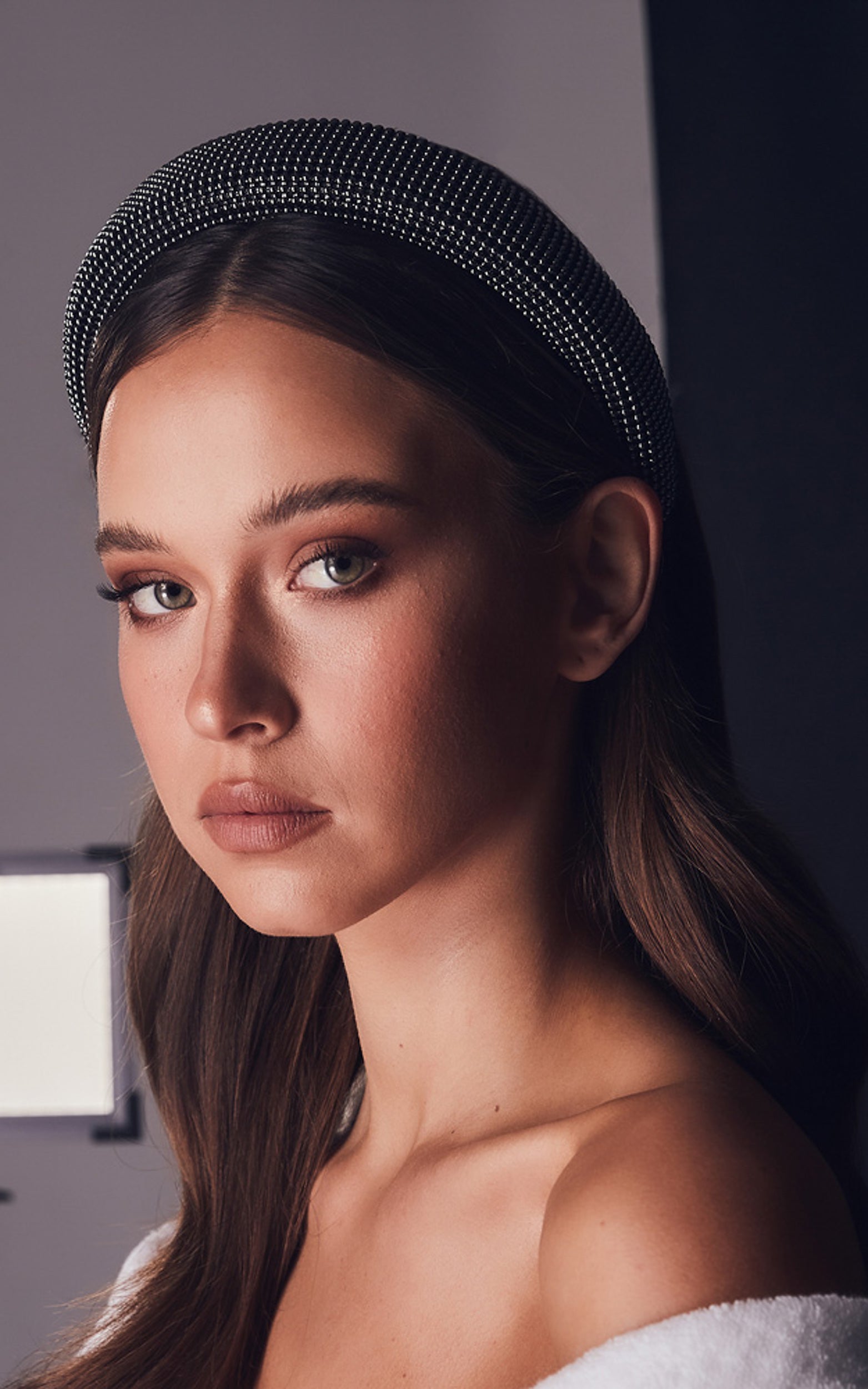 Billini x Natalie Anne - Lily Beaded Headband in GUNMETAL