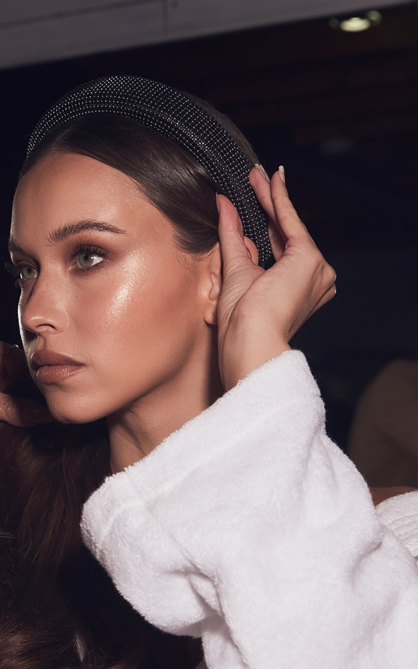 Billini x Natalie Anne - Lily Beaded Headband in GUNMETAL