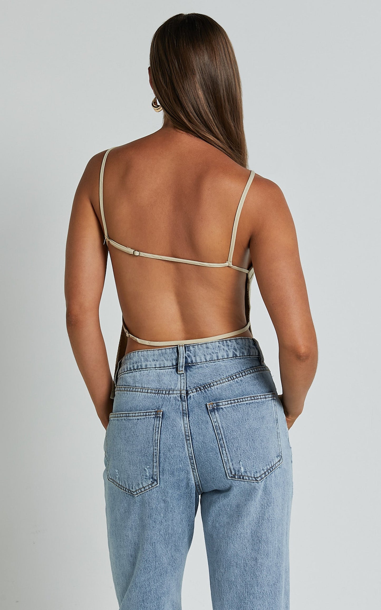 Lioness - Camille Backless Top in ECRU