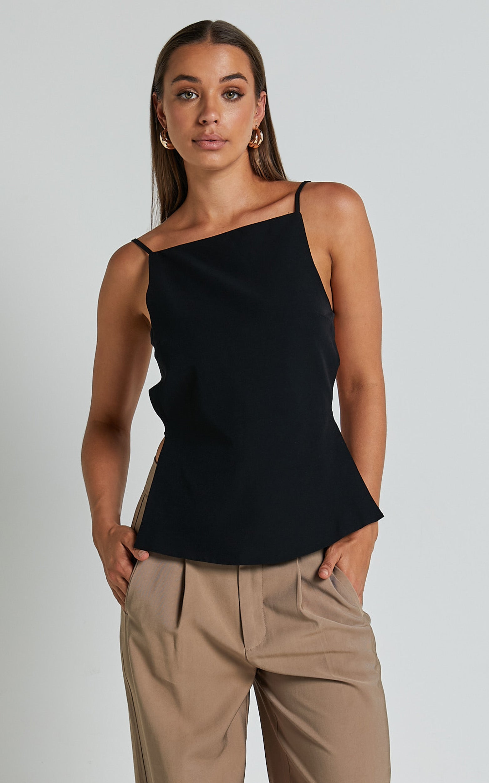 Lioness - Camille Backless Top in ONYX