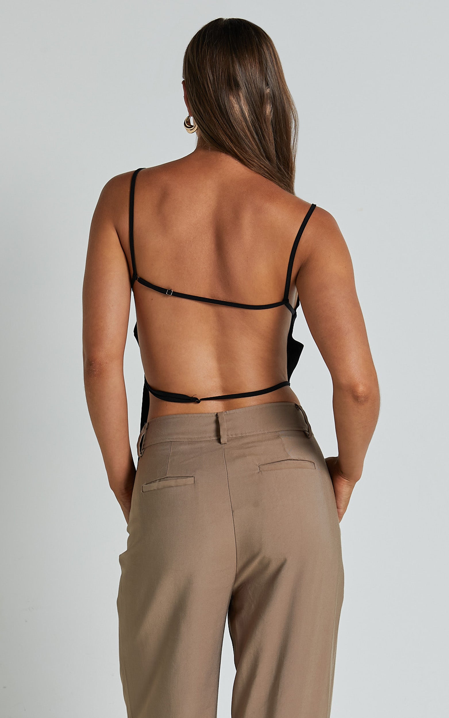 Lioness - Camille Backless Top in ONYX