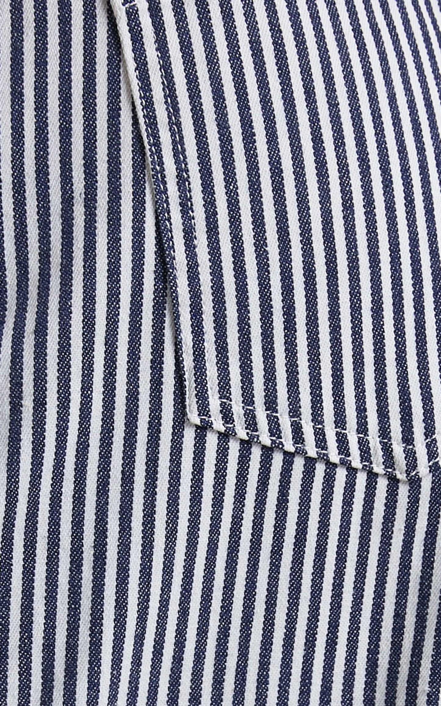 LIONESS - Miami Vice Pant in Navy Pinstripe