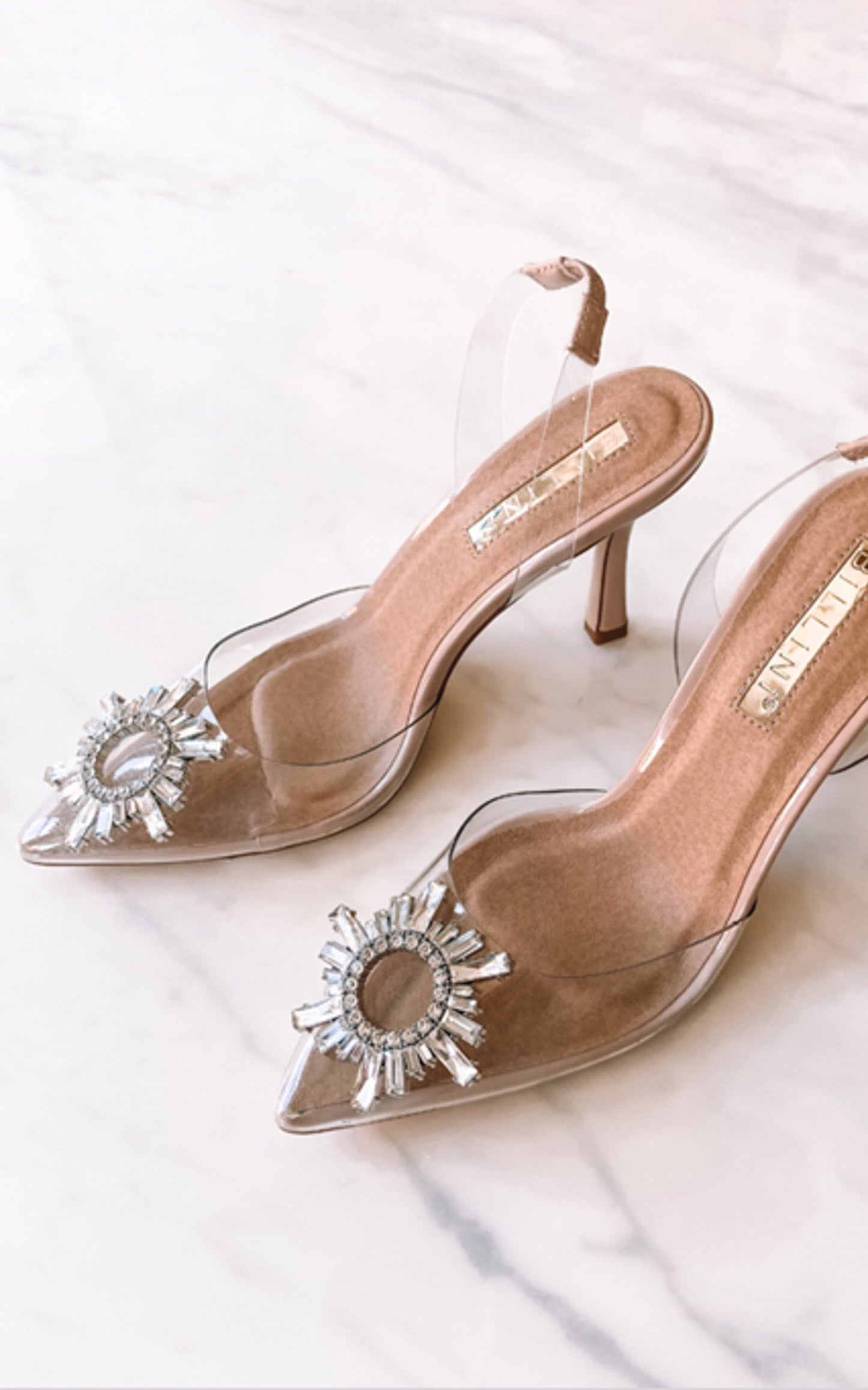Billini - Lottie Heels in Nude Patent