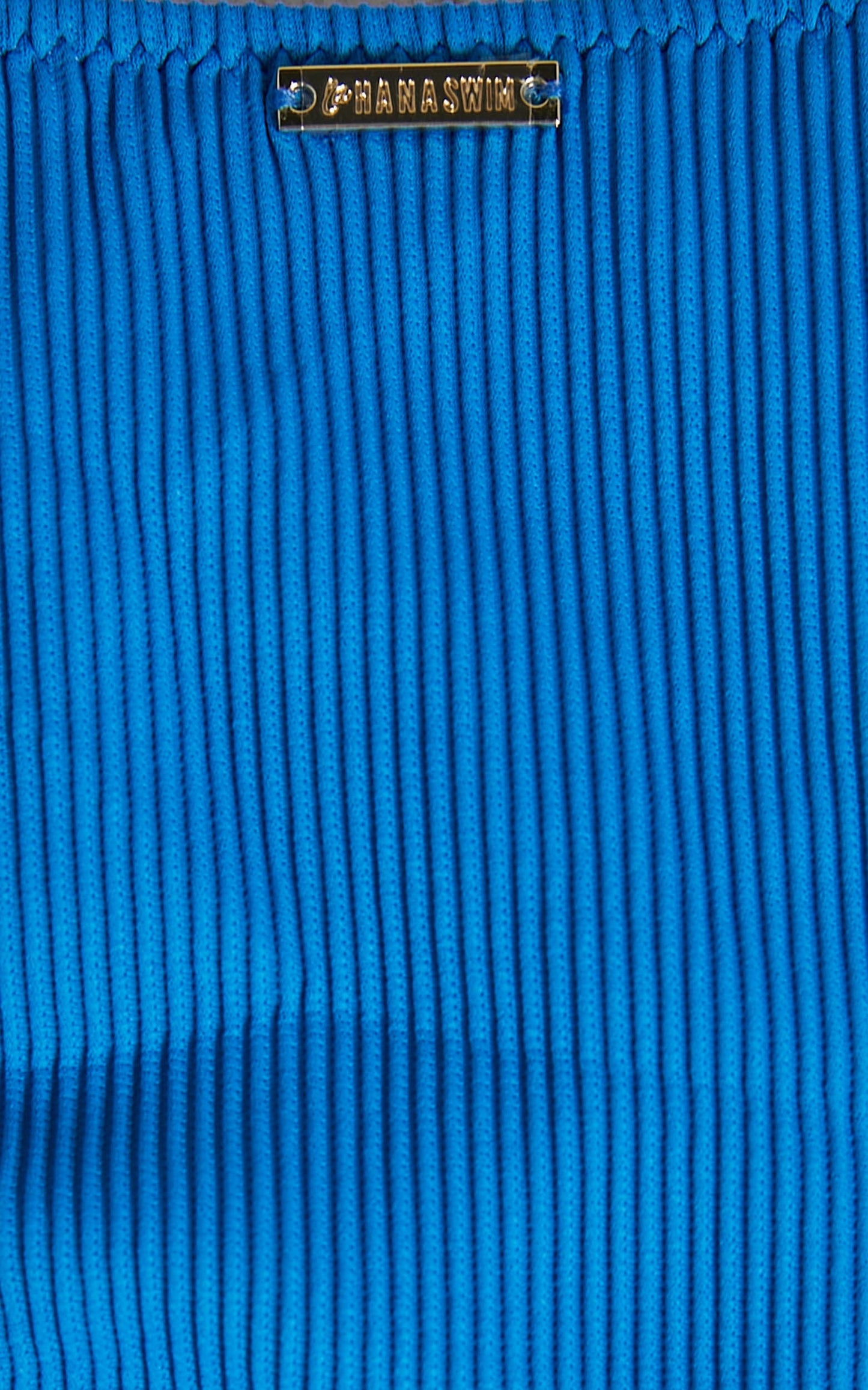 Lahana - Billy Triangle Bikini Top in RIBBED BLUE SAPPHIRE