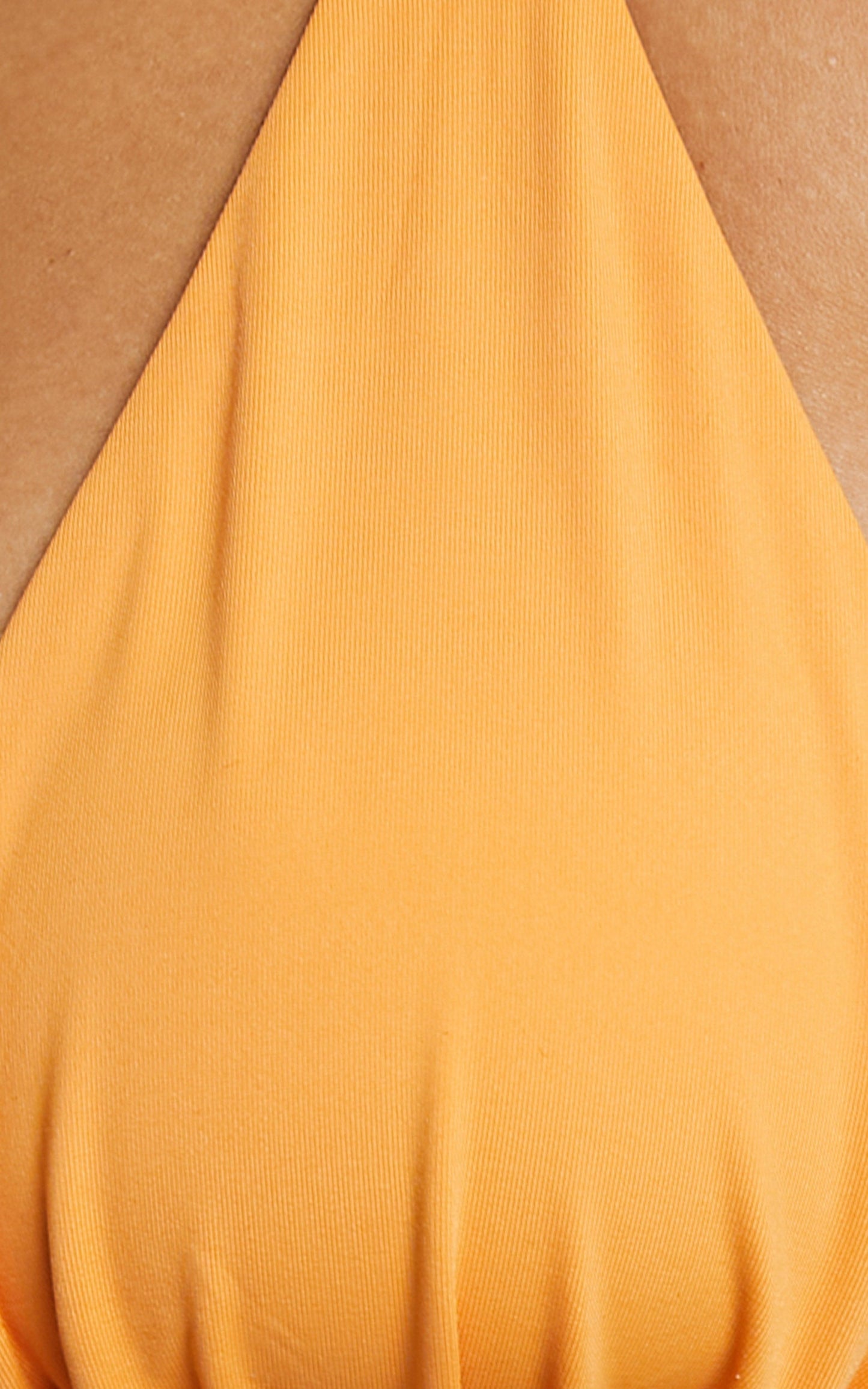 Lahana - CHERRY TRIANGLE BIKINI TOP in EXOTIC ORANGE