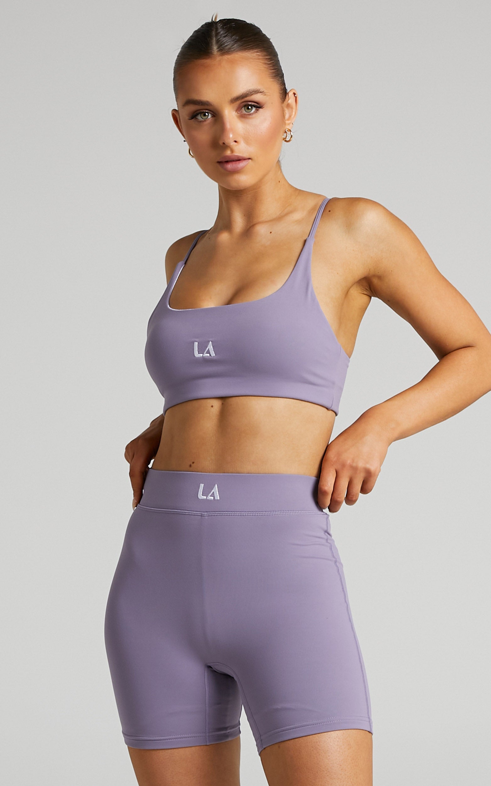 Lahana - Mabel Biker Short in PURPLE ASH
