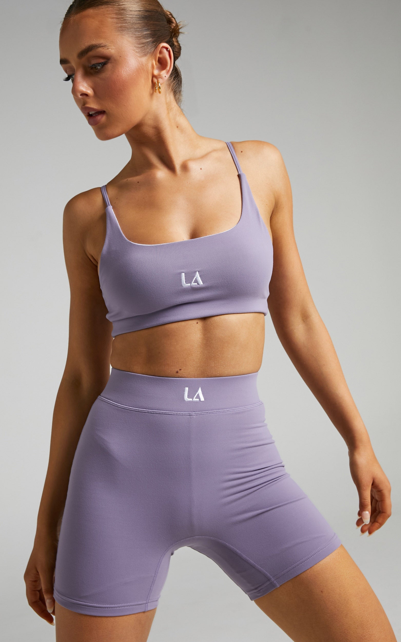 Lahana - Mabel Biker Short in PURPLE ASH