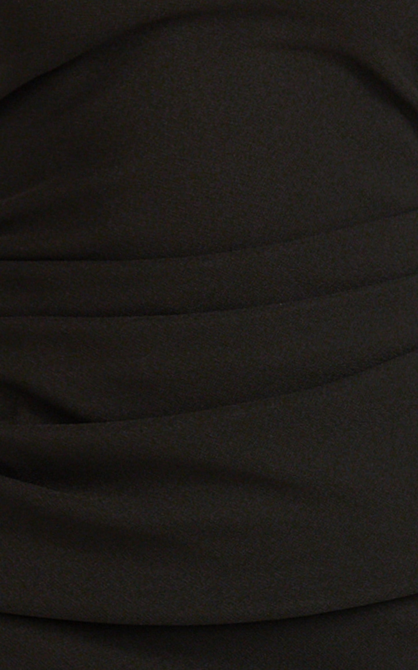 Lani Maxi Dress - Scooped Neckline Draped Skirt Halter Dress in Black