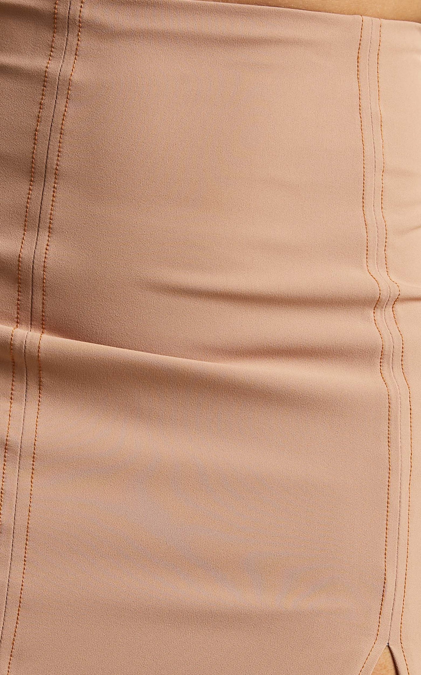 Laramie Contrast Stitch Detail Two Piece Set in Beige
