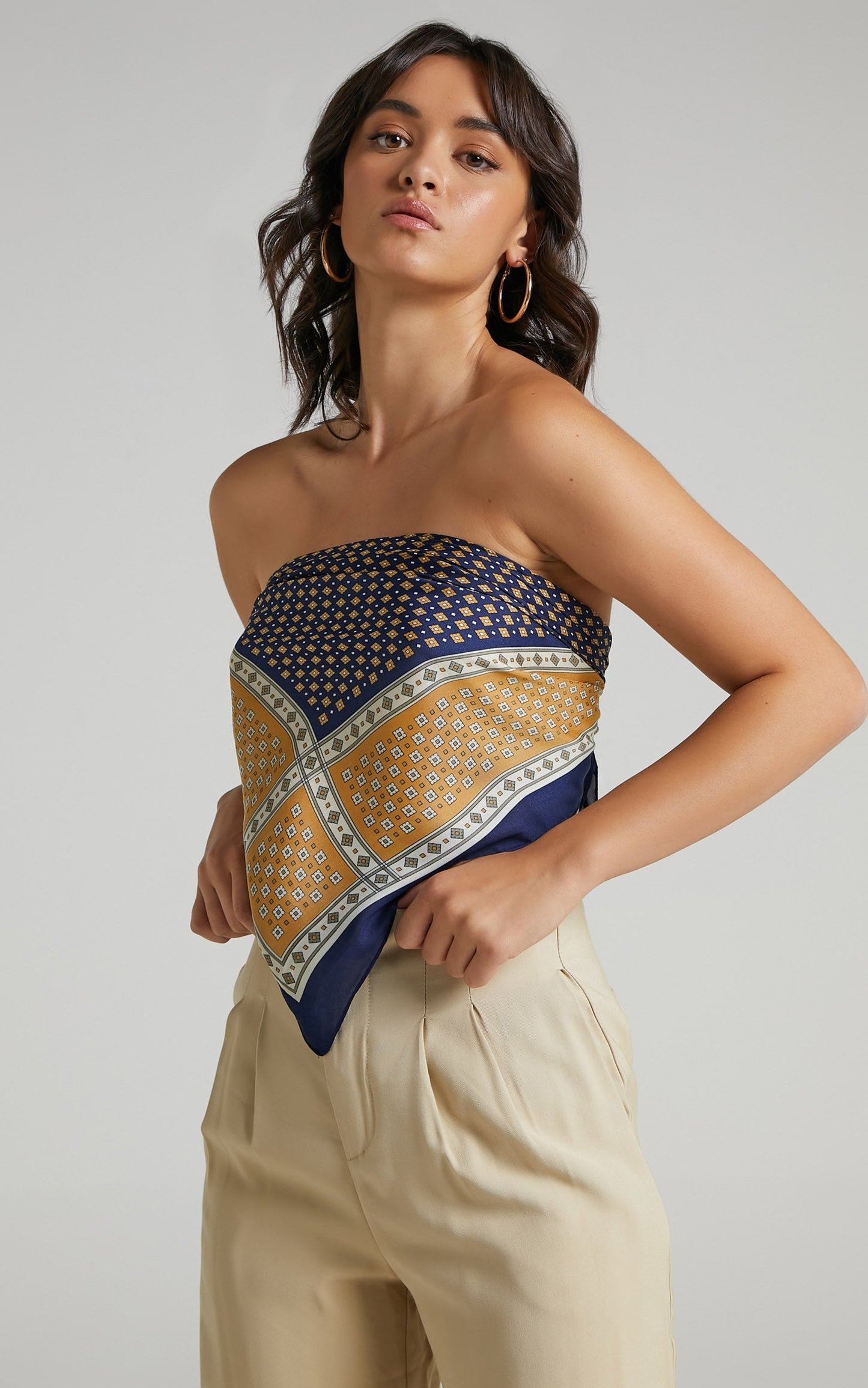 Larsen Scarf in Geo Print