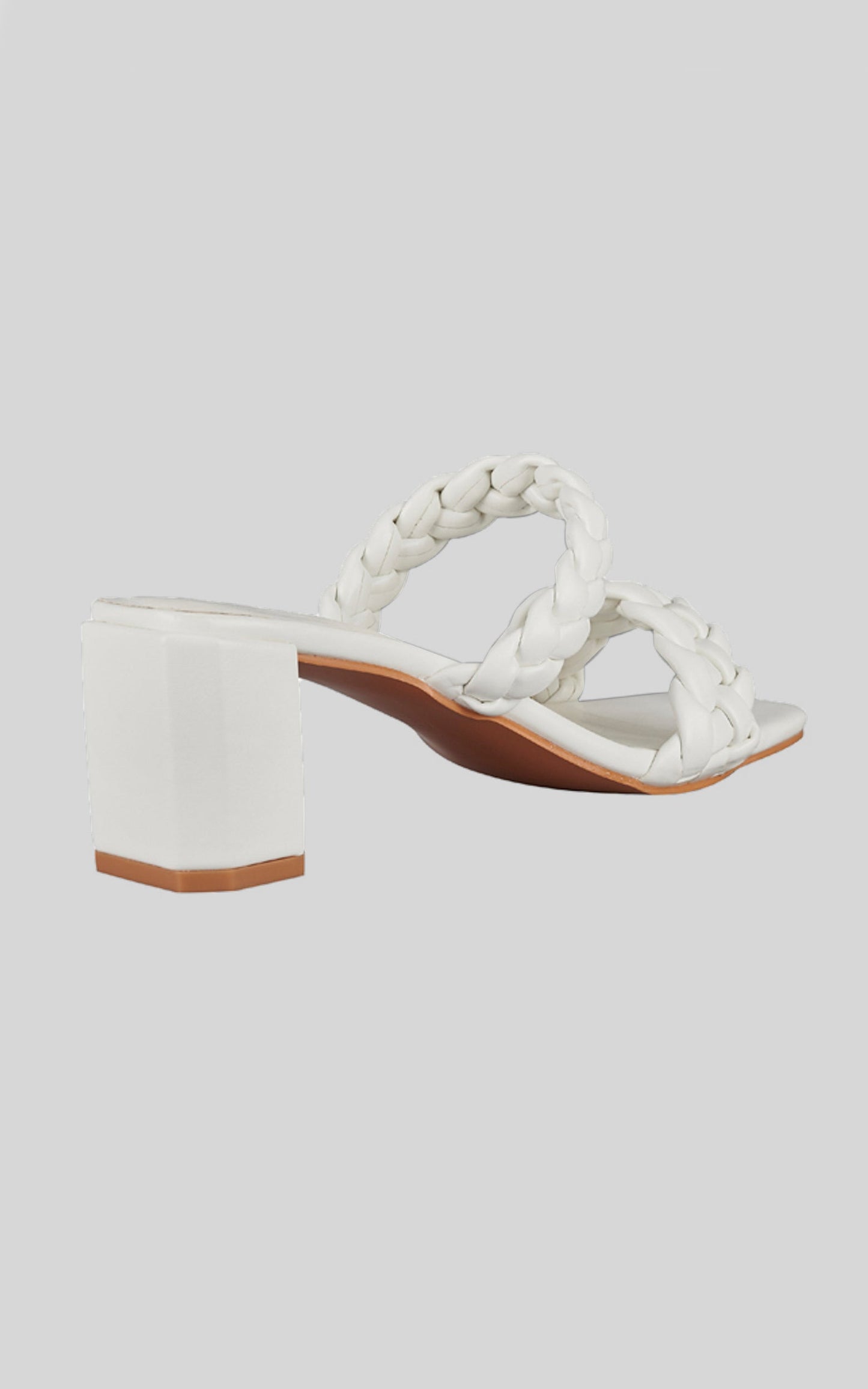 St Sana - Laurel Mule Heels in White