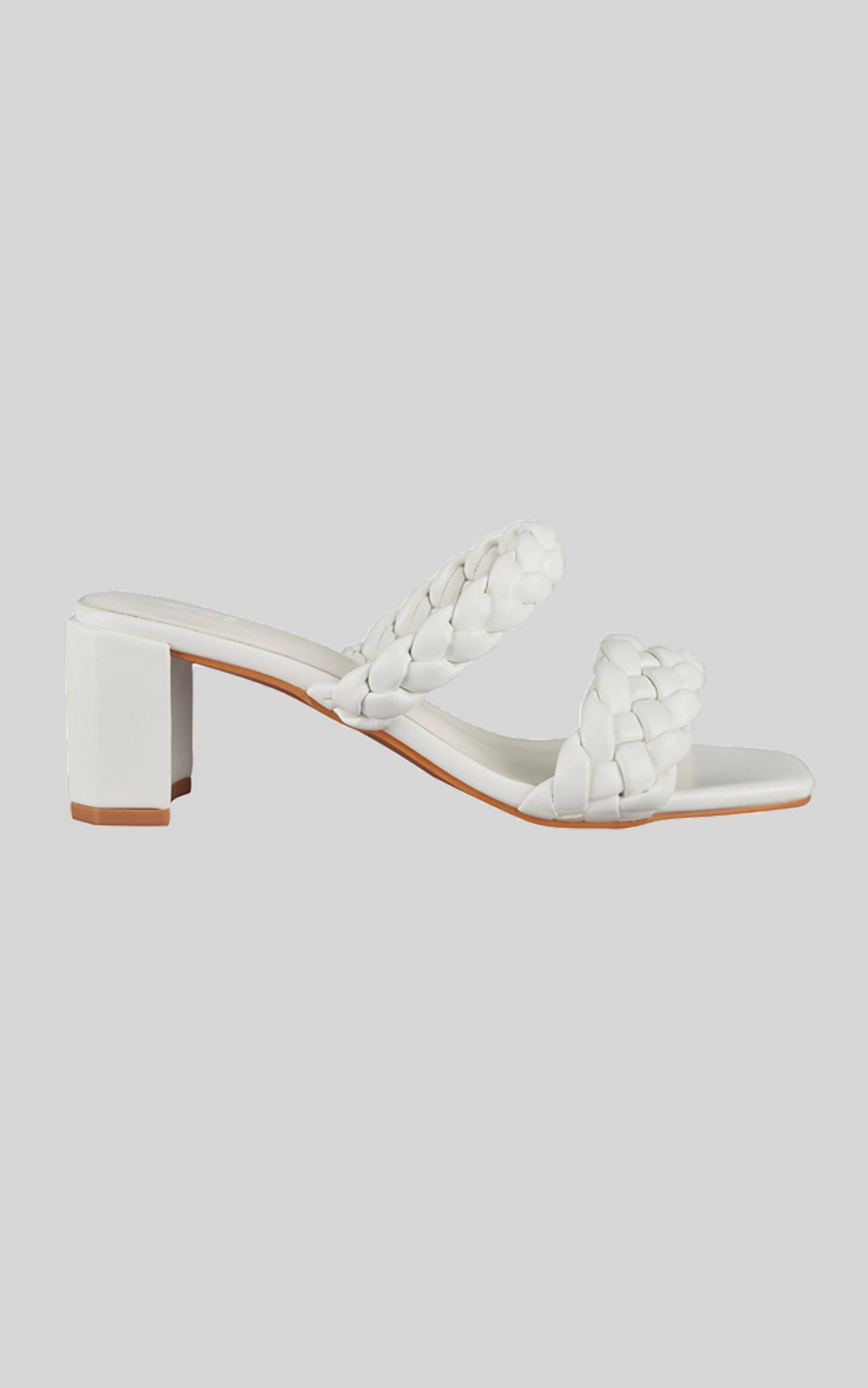 St Sana - Laurel Mule Heels in White