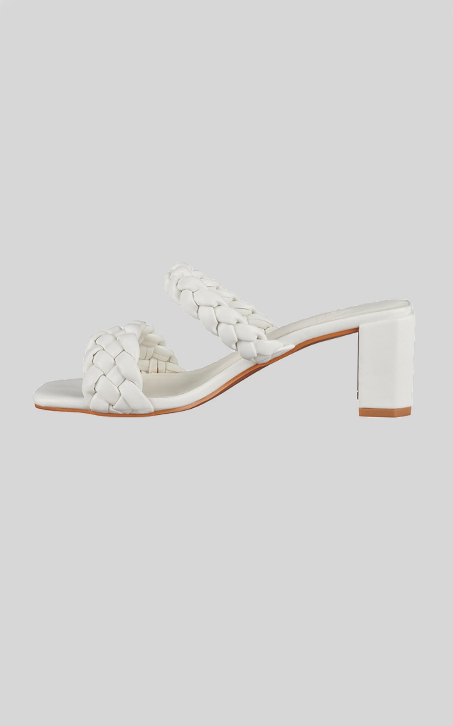 St Sana - Laurel Mule Heels in White