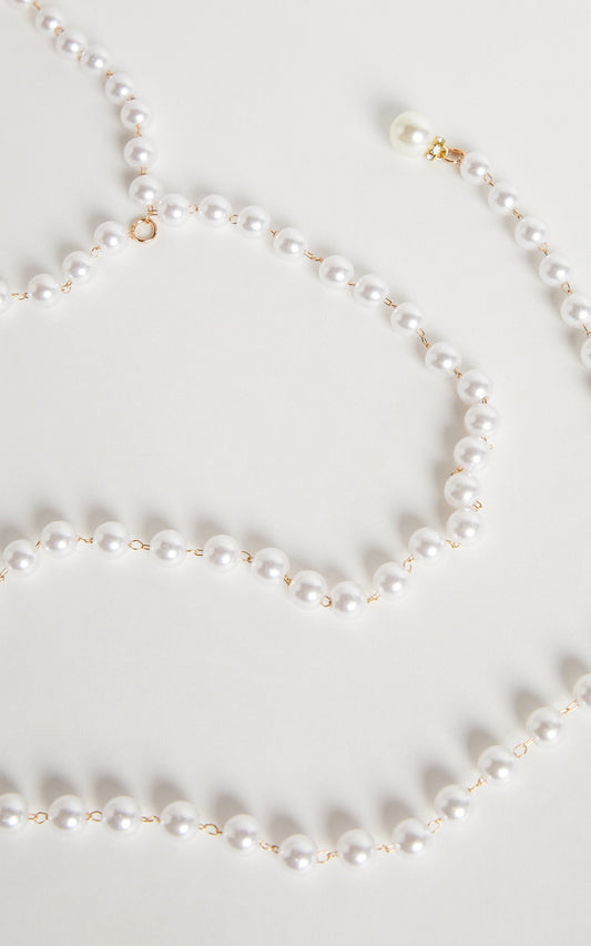 Lavelia Pearl Belt in Pearl