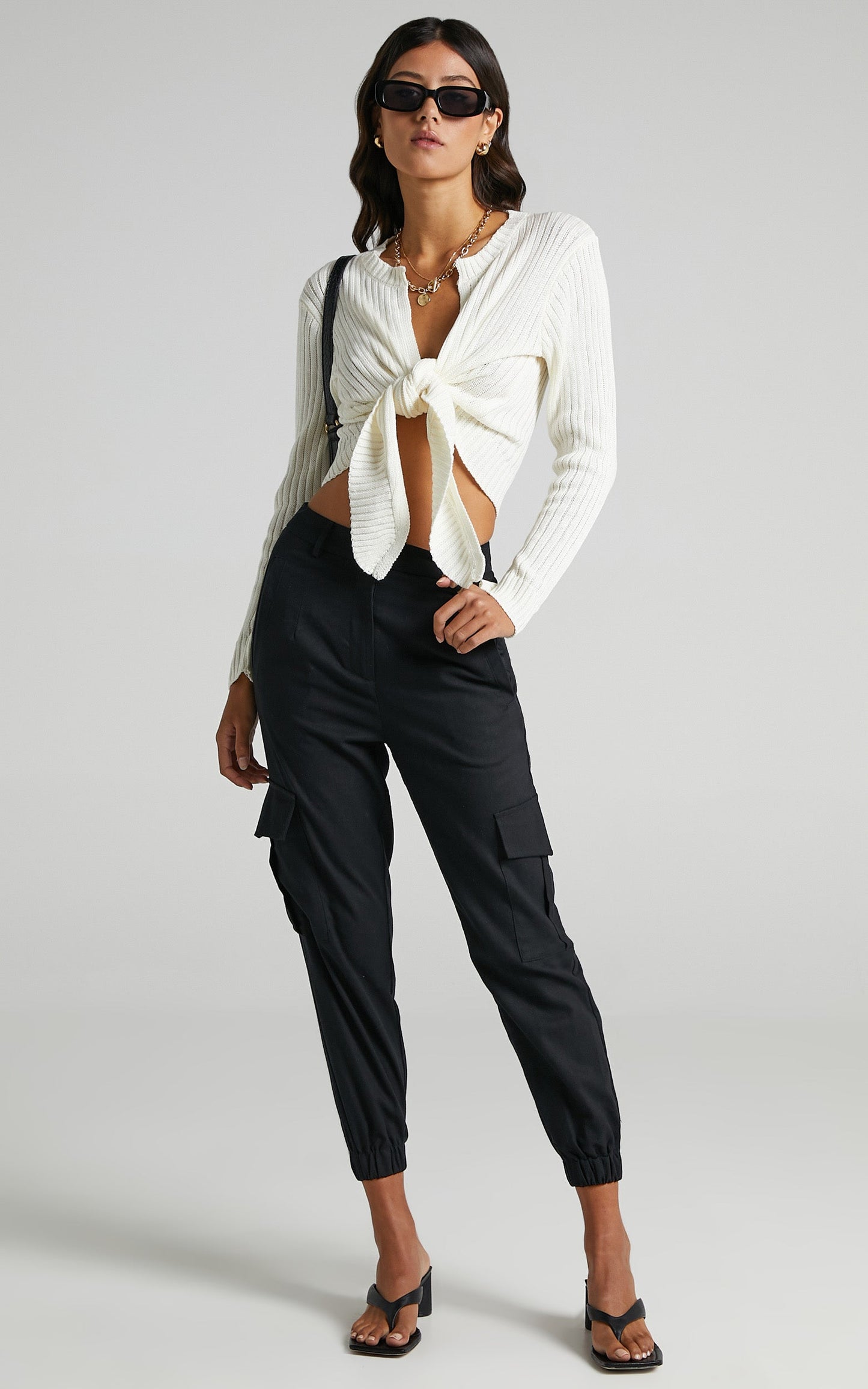 Leandra Knit Top in White