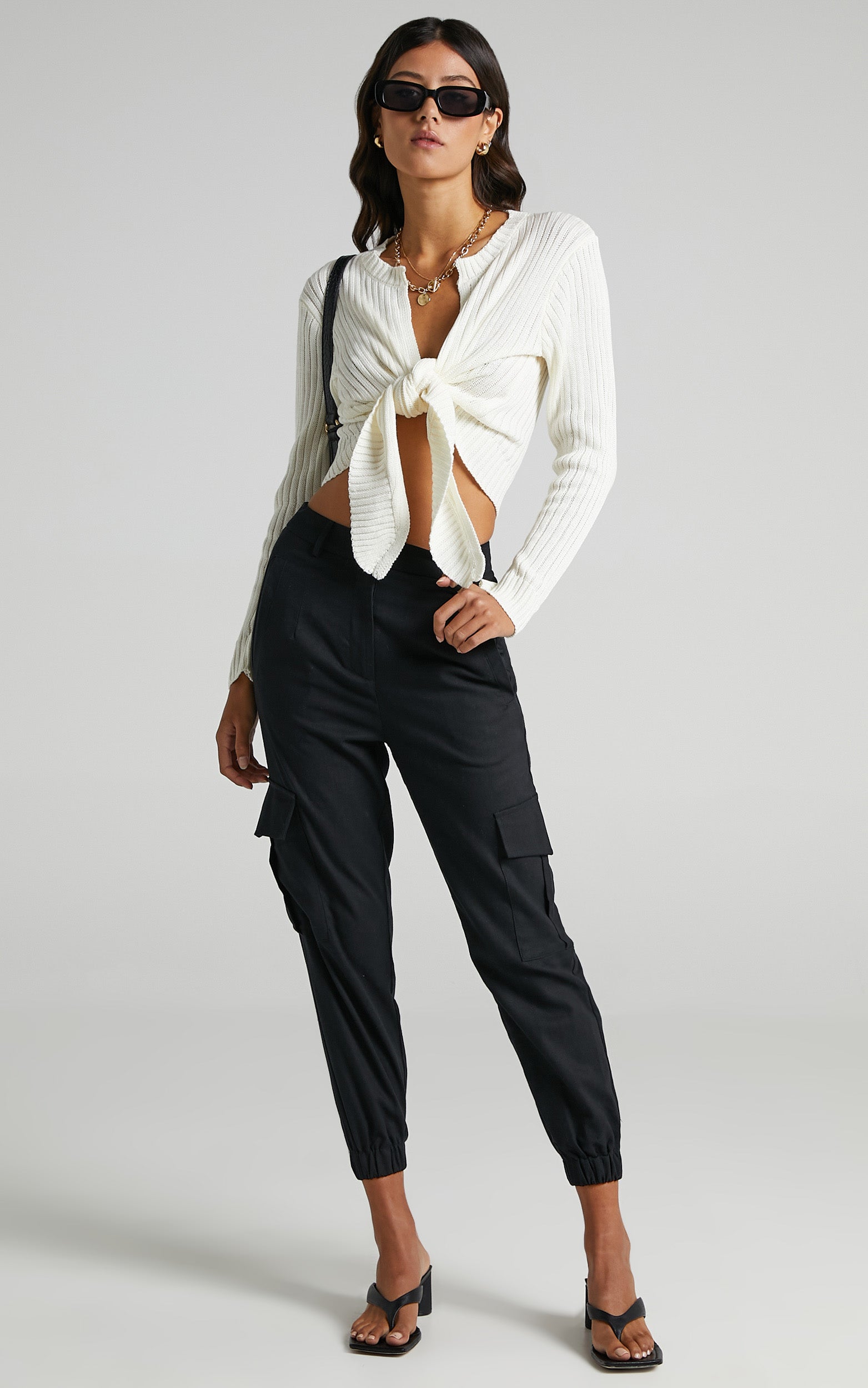 Leandra Knit Top in White