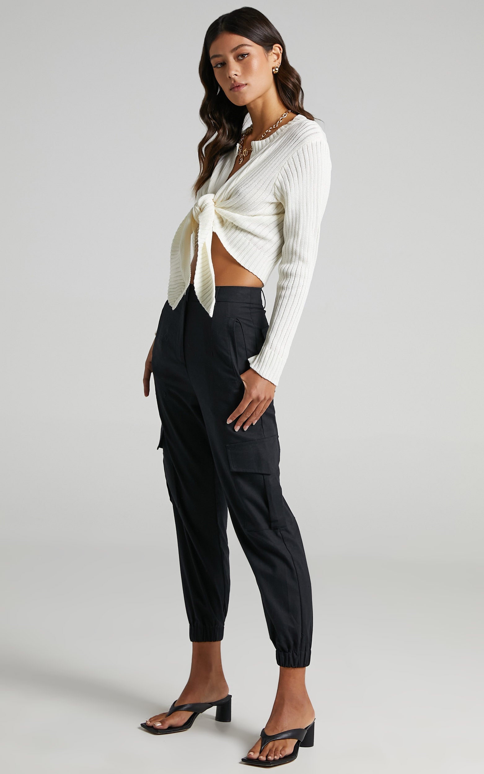 Leandra Knit Top in White