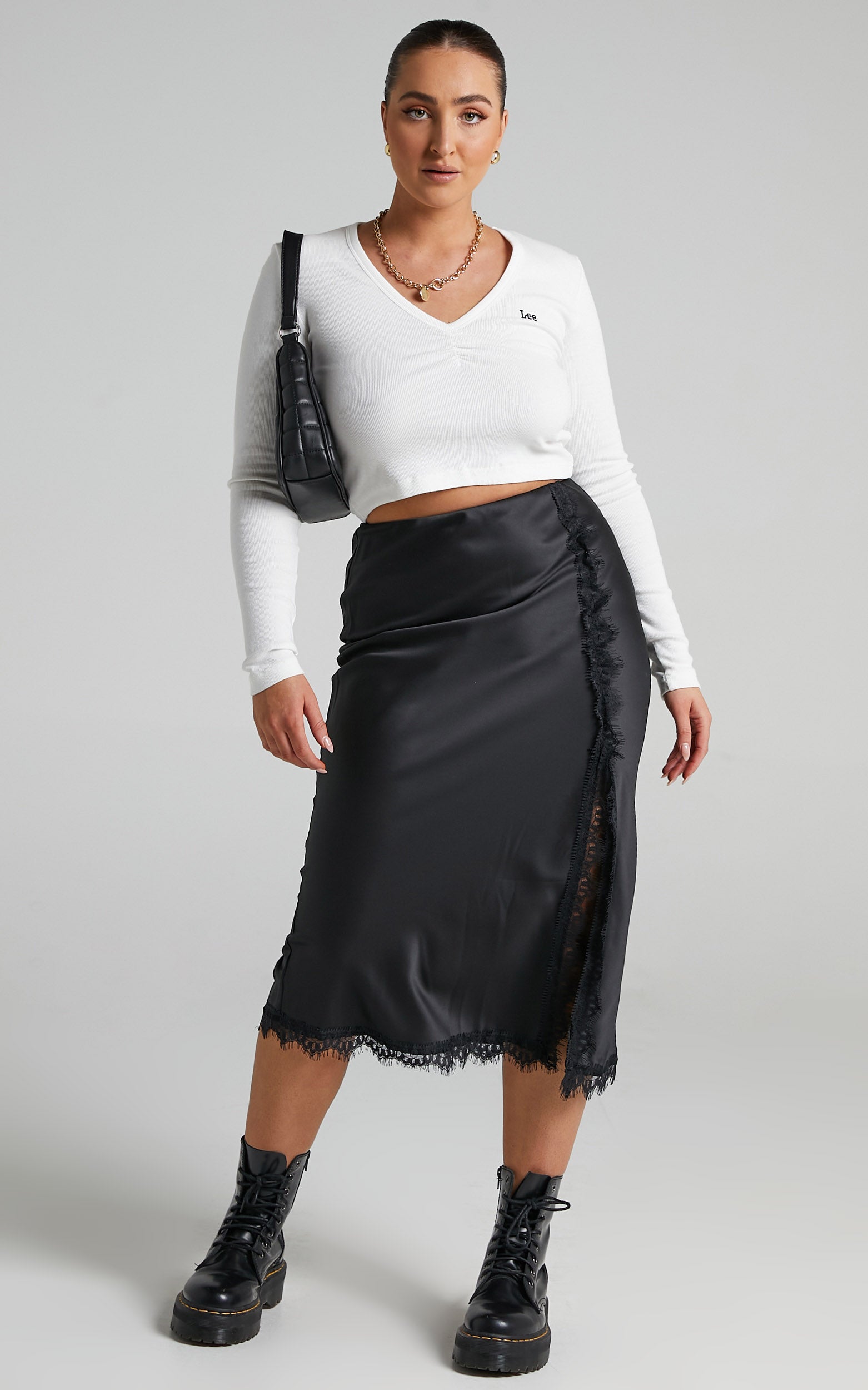 Lee - Brodie Long Sleeve Top in Vintage White
