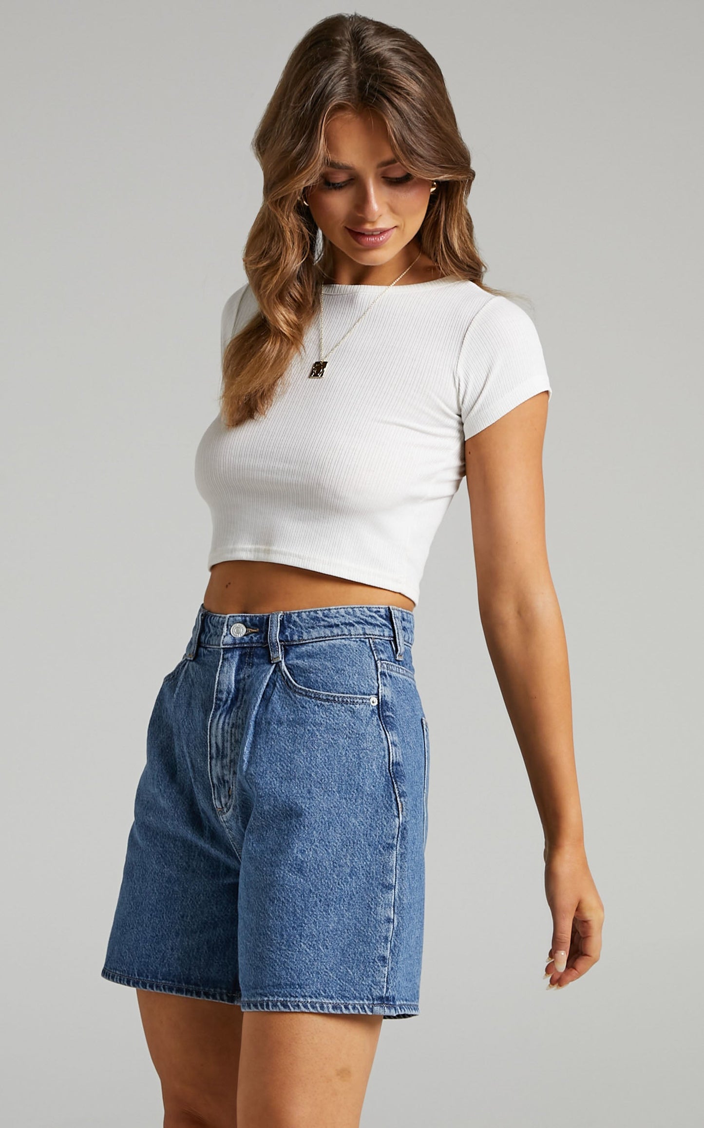Lee - High Baggy Denim Shorts in Living In Truth