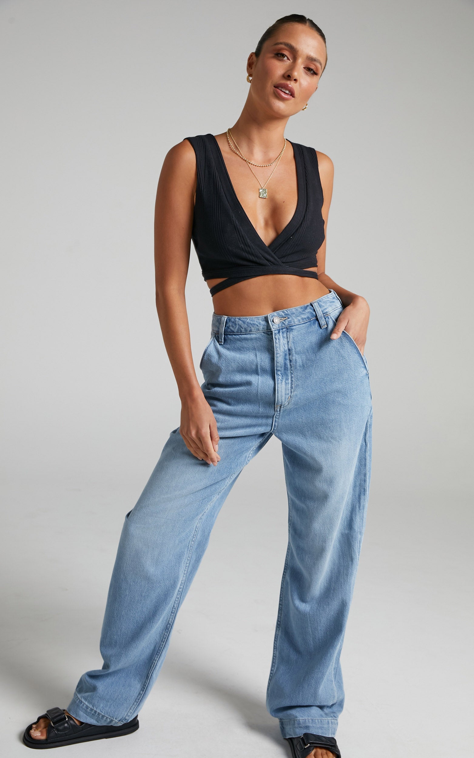 Lee - High Baggy in DREAM WORLD BLUE