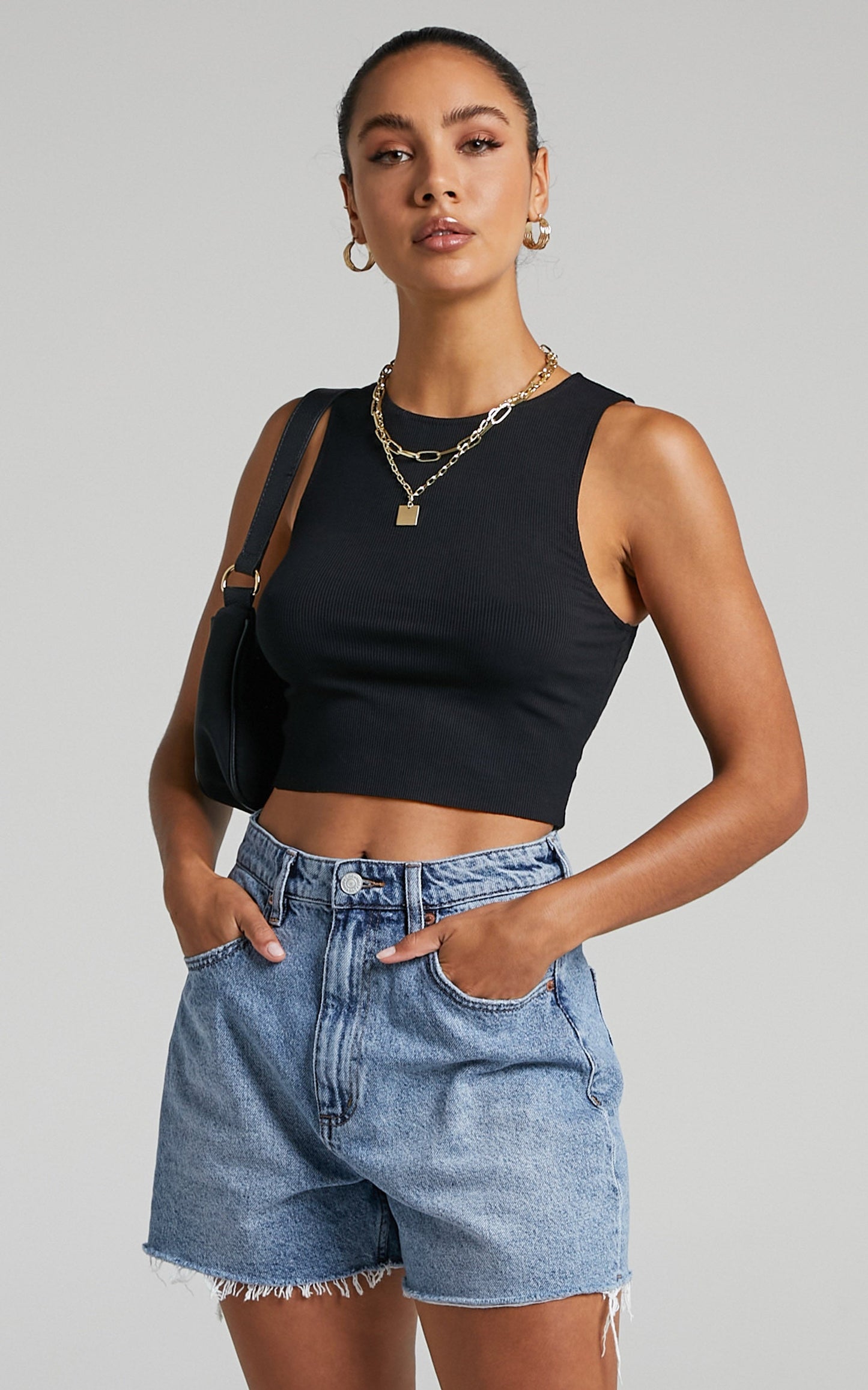 Lee - High Relaxed Denim short in Blue expectation