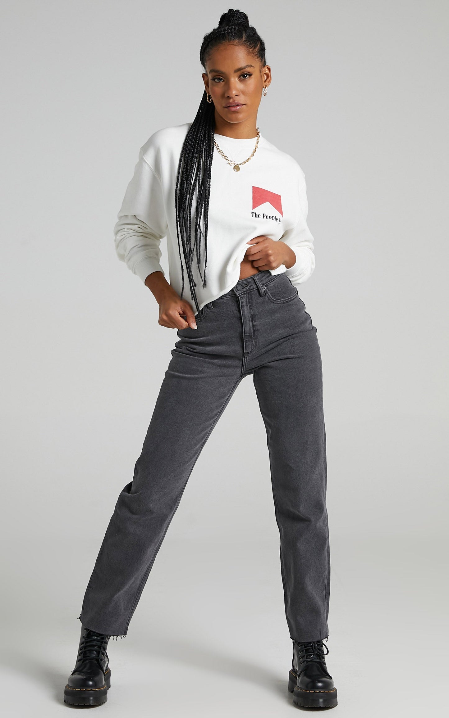 Lee - High Straight 80 Jean in Black Vintage
