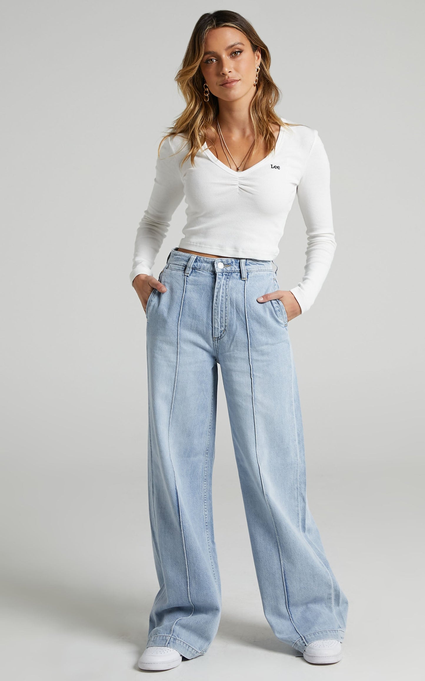Lee - High Wide 80 Jean in Revamp Blue