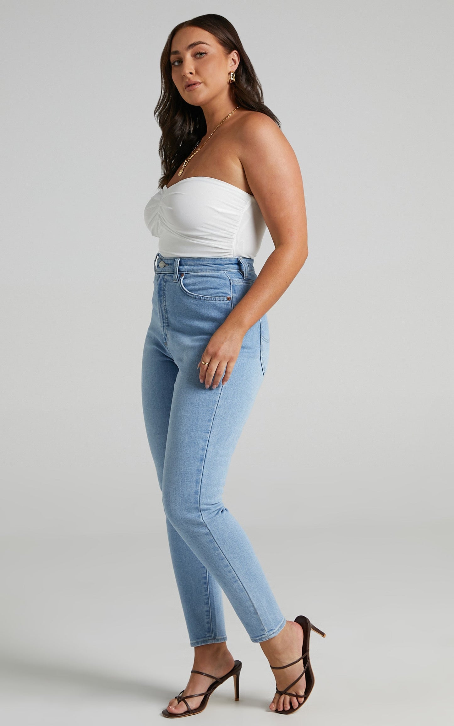 Lee - Hourglass High Licks Crop Jean in Optimal Blue