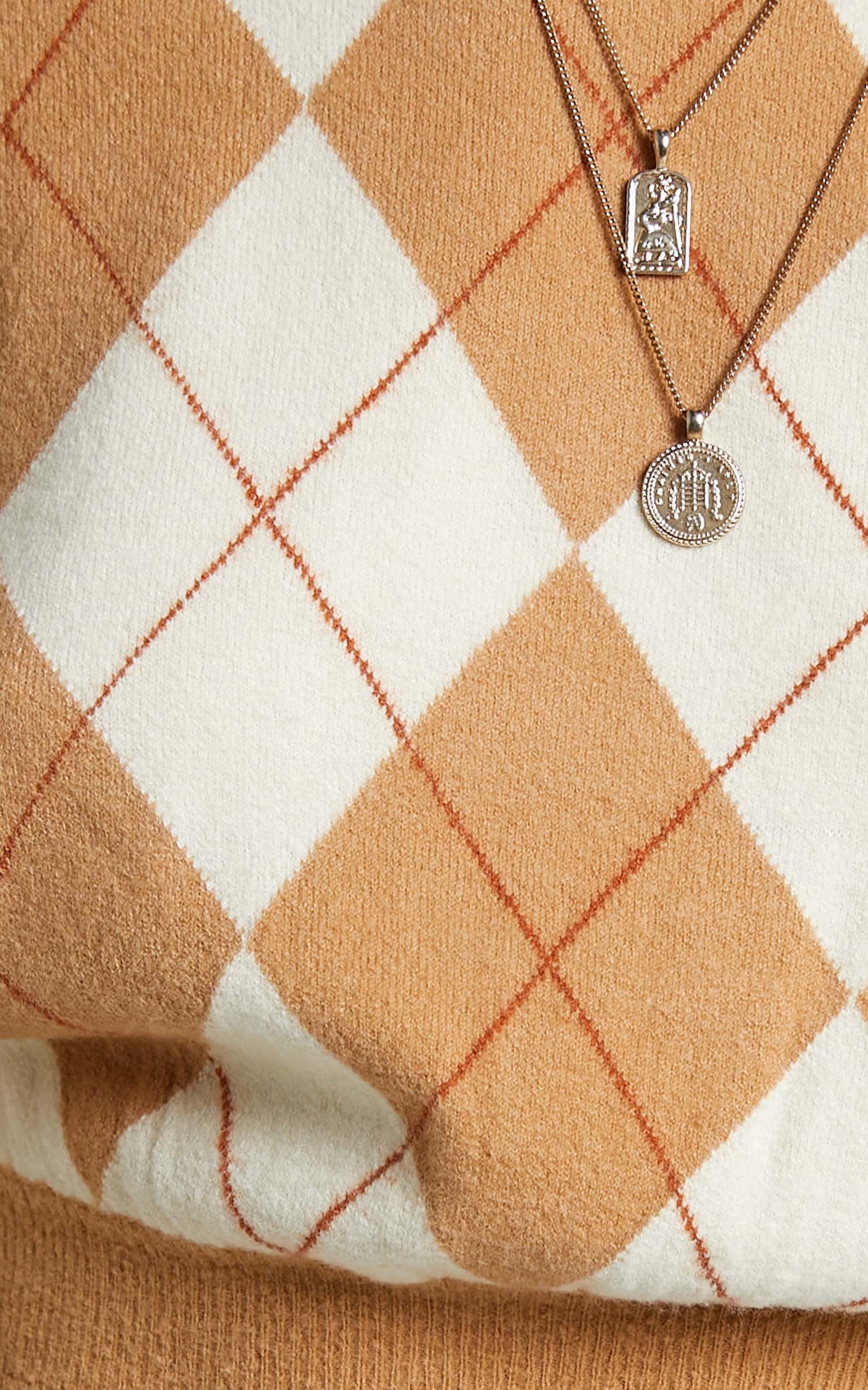 Lee - Nia Knit in Argyle Neutrals