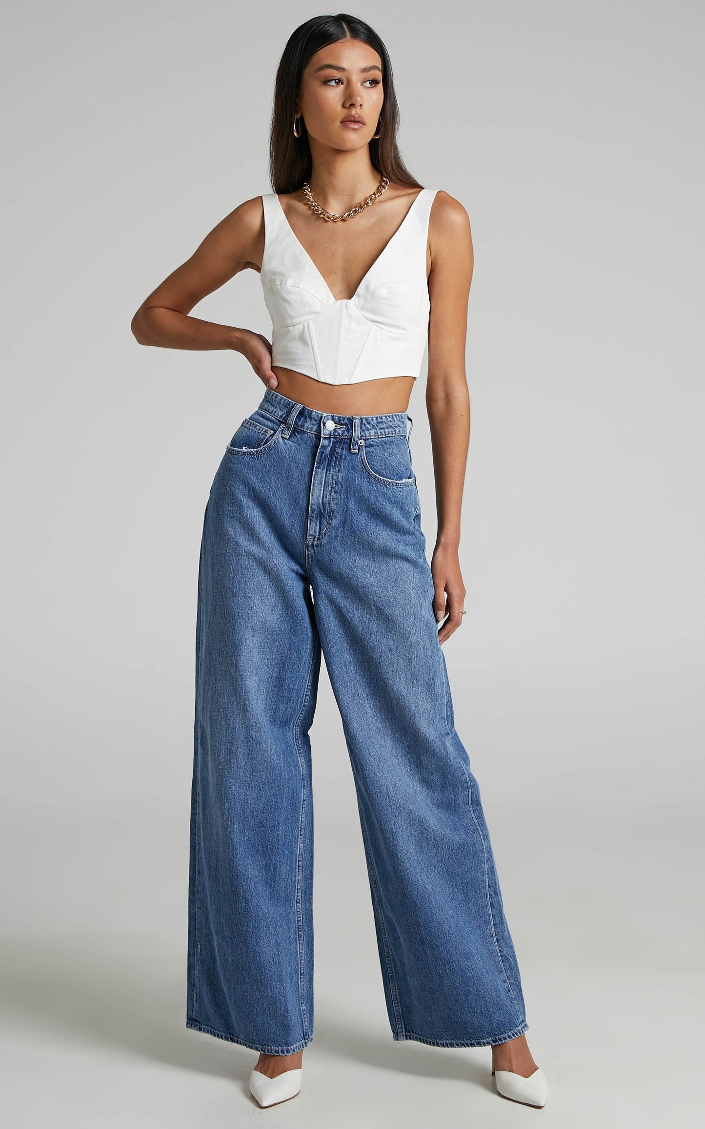 Lee - Super Baggy Jeans in Blue Exhibit