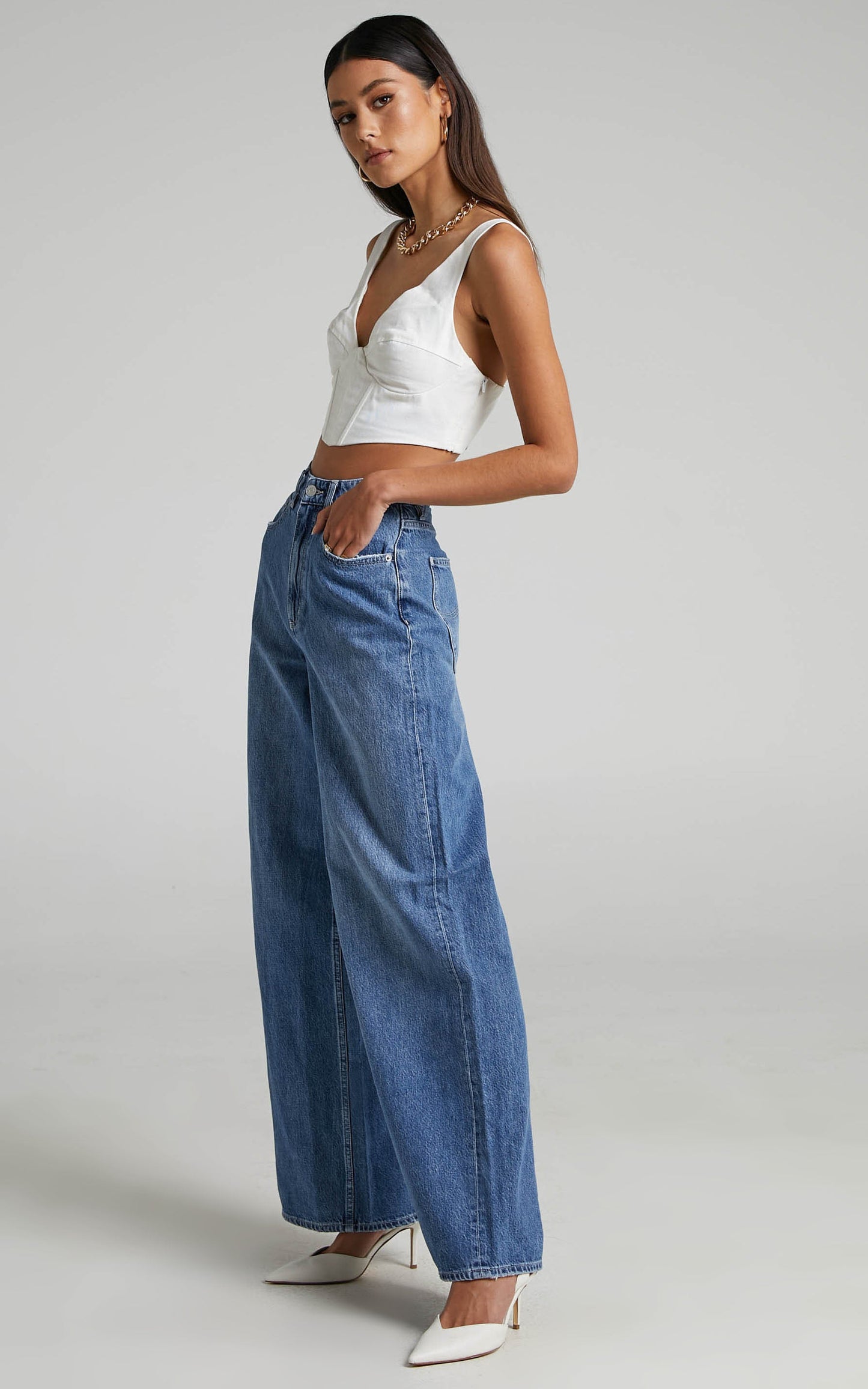 Lee - Super Baggy Jeans in Blue Exhibit