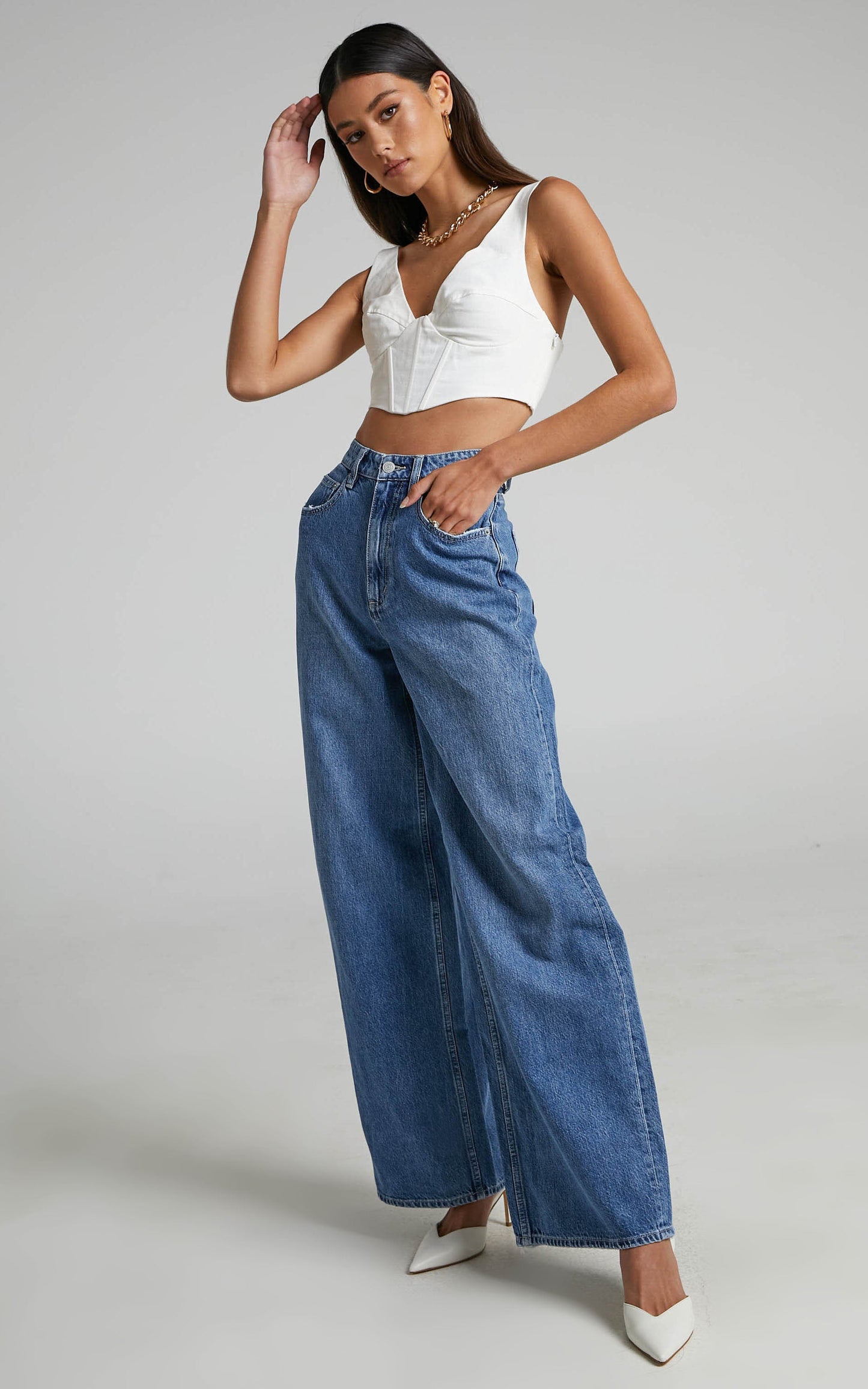 Lee - Super Baggy Jeans in Blue Exhibit