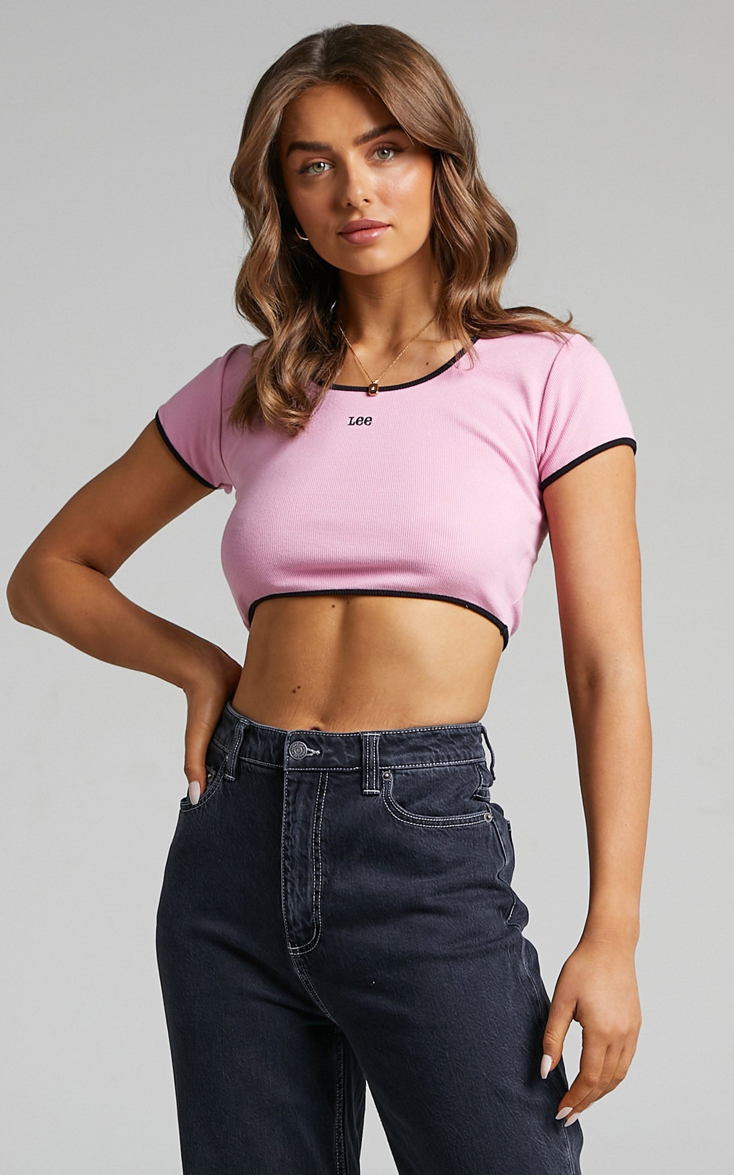 Lee - Urban Hype Crop in Prism Pink